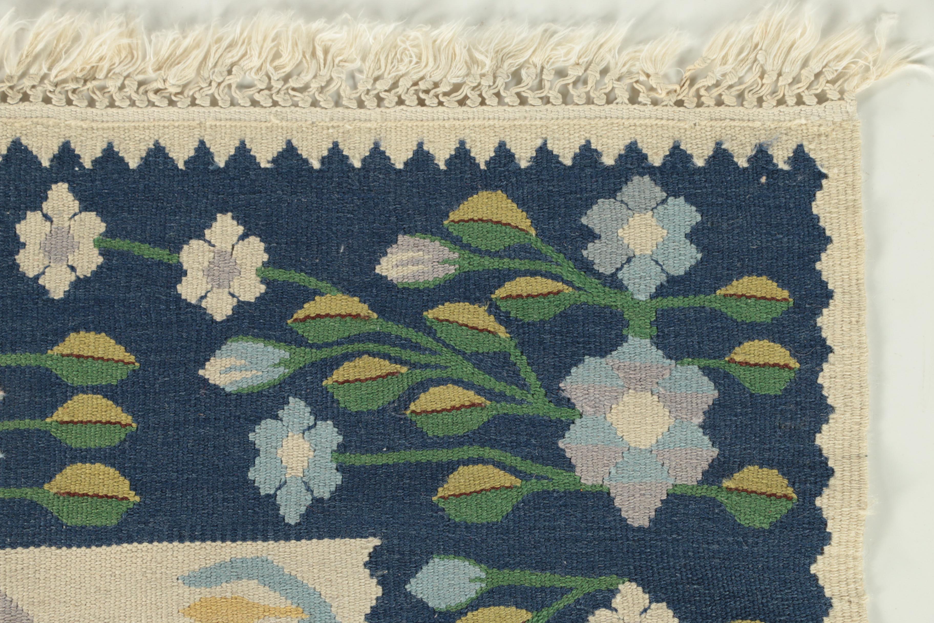 Handwoven Inscribed Romanian Bessarabian Wool Kilim