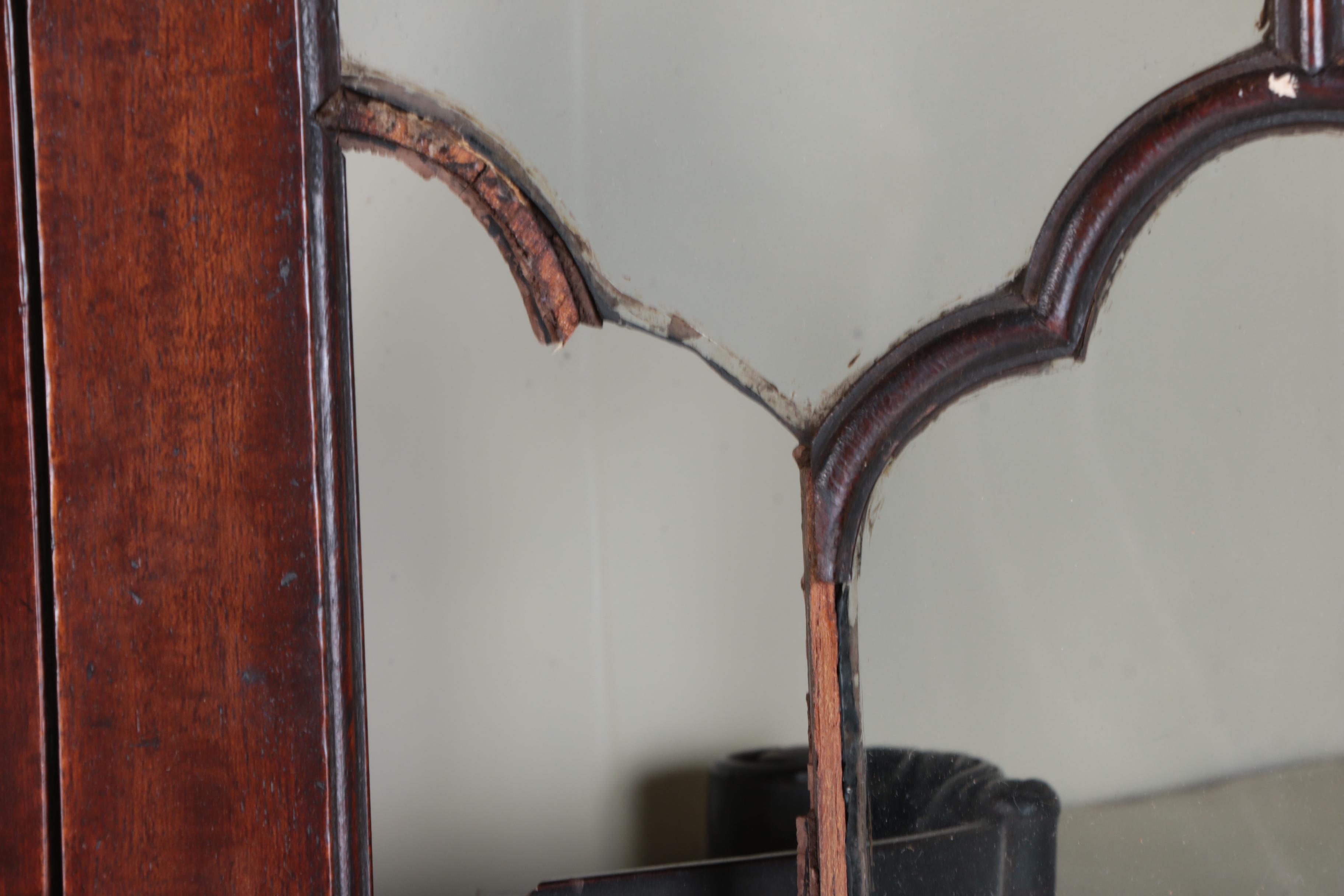 Antique Federal Mahogany Corner China Cabinet