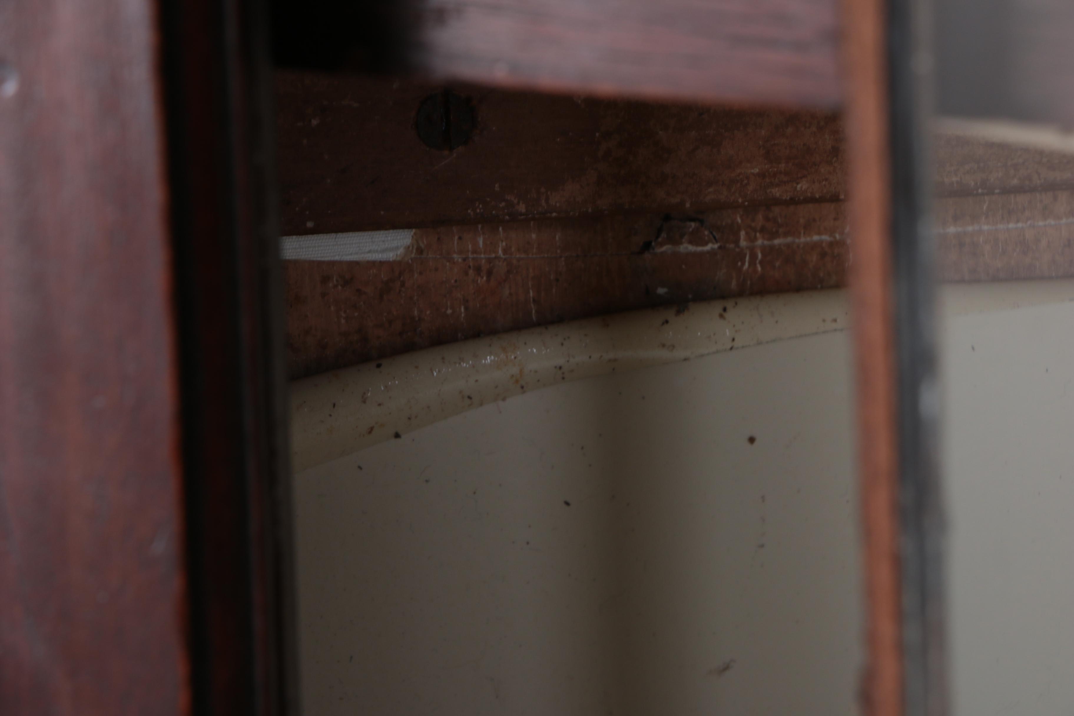 Antique Federal Mahogany Corner China Cabinet