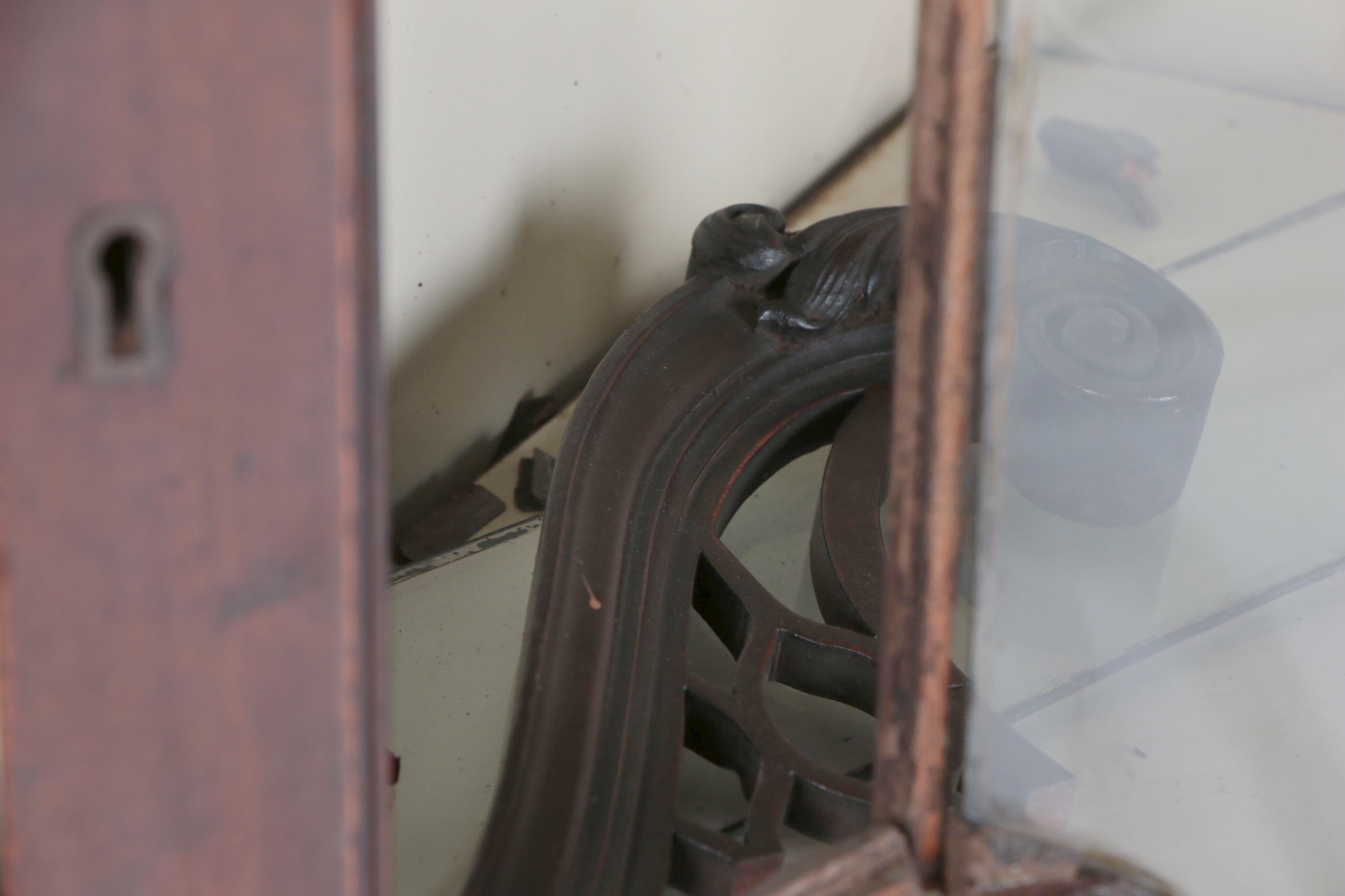 Antique Federal Mahogany Corner China Cabinet