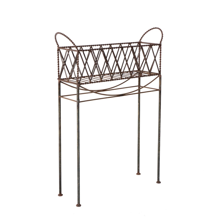 Vintage Metal Planter Stand by Mesa International