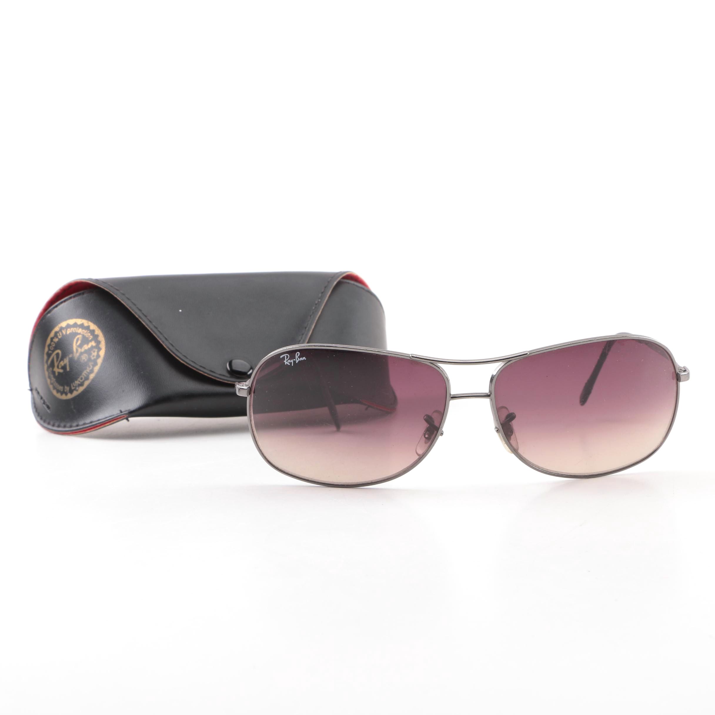 Ray-Ban 3267 Aviator Style Sunglasses with Case