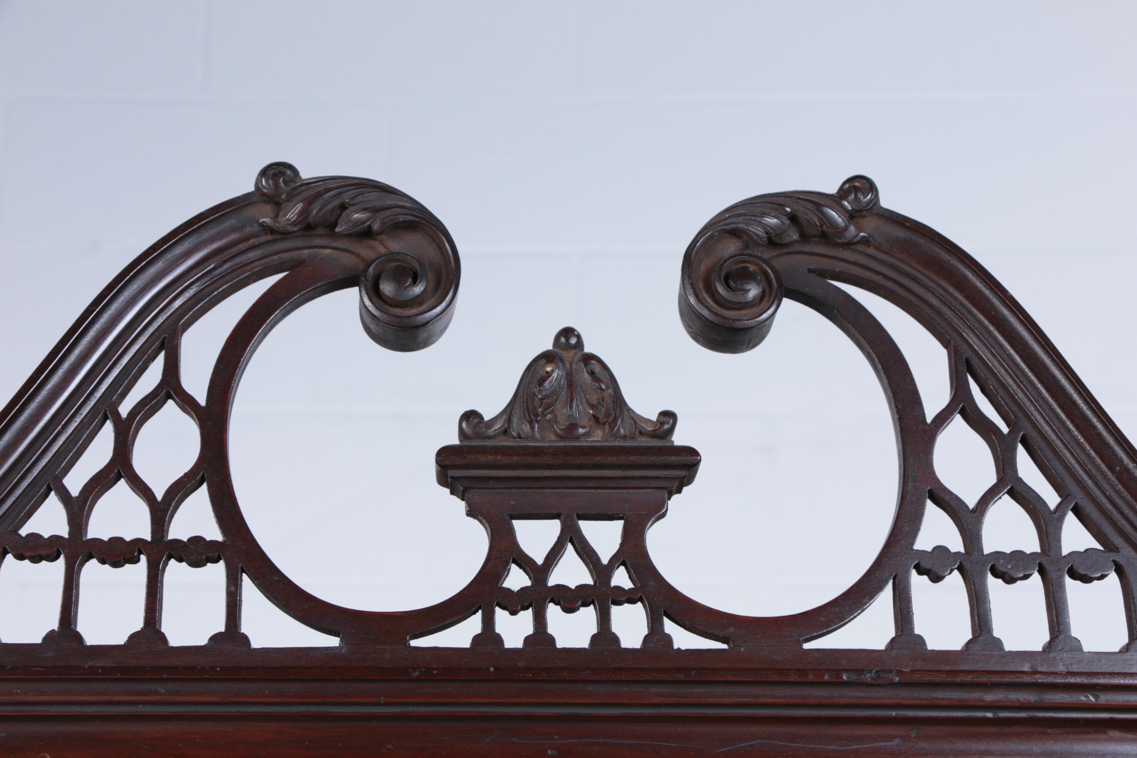 Antique Federal Mahogany Corner China Cabinet