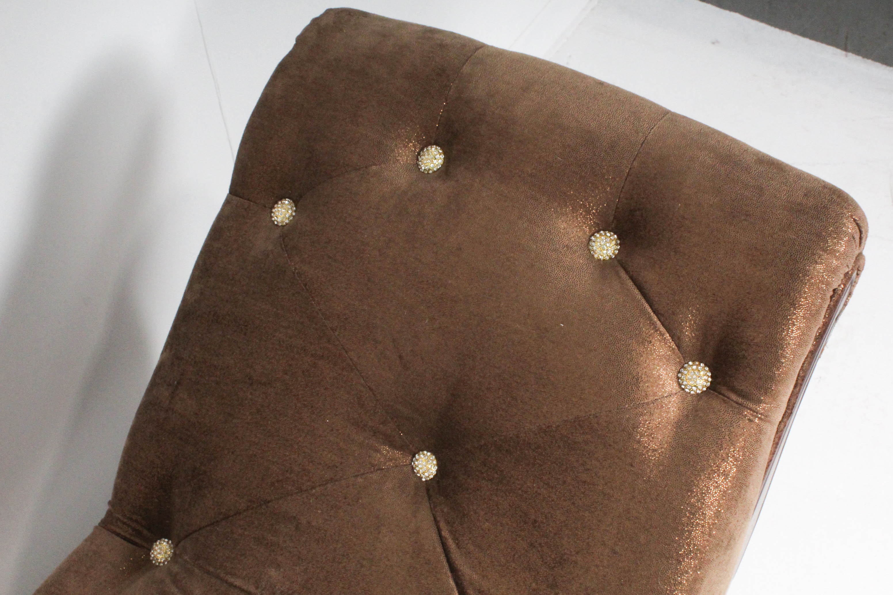 Michael Amini "Platine de Royale" Tufted Bed Bench