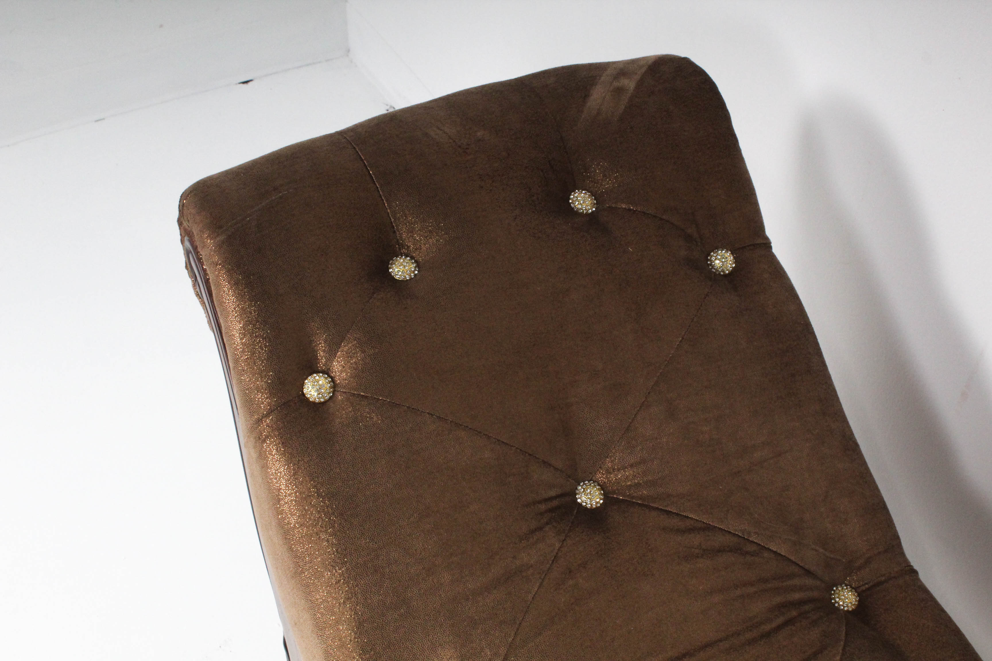 Michael Amini "Platine de Royale" Tufted Bed Bench