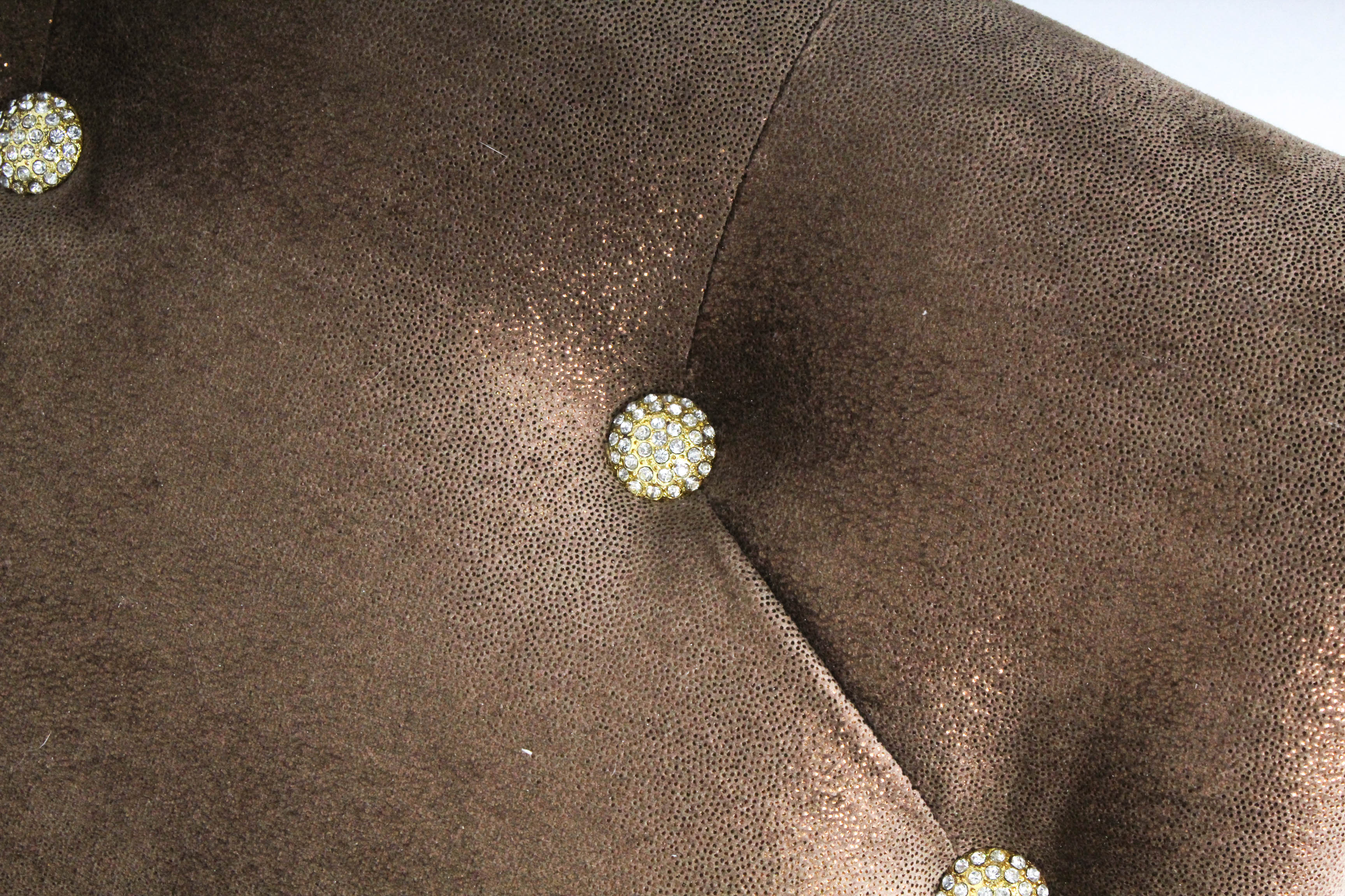 Michael Amini "Platine de Royale" Tufted Bed Bench