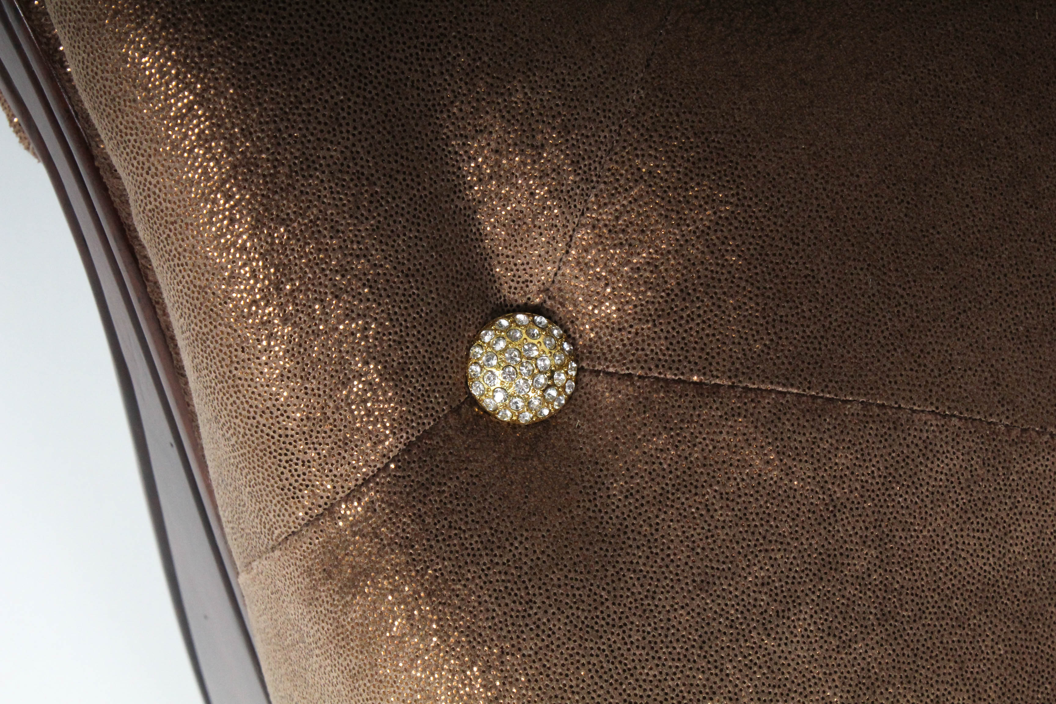 Michael Amini "Platine de Royale" Tufted Bed Bench