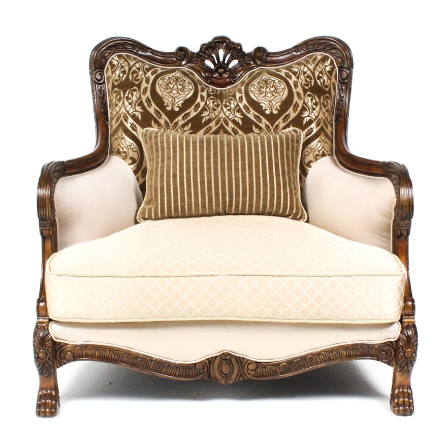 Michael Amini Quilted Oversize Armchair