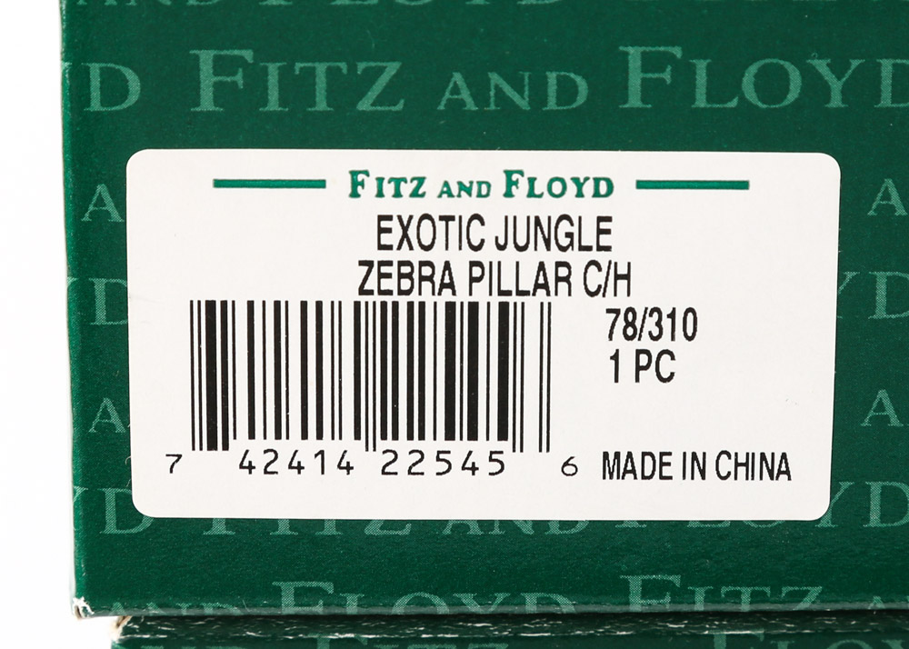 Fitz and Floyd "Exotic Jungle" Candleholders