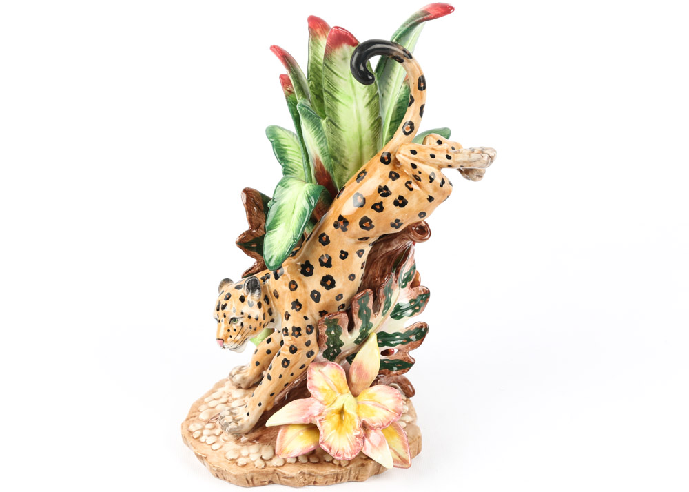 Fitz and Floyd "Exotic Jungle" Candleholders