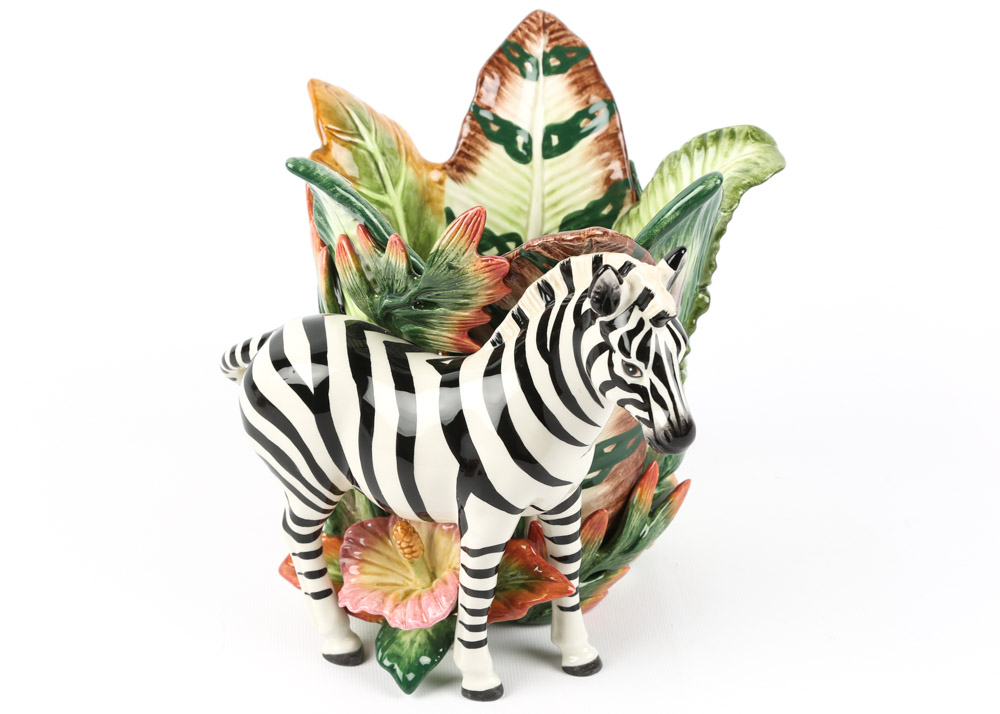 Fitz and Floyd "Exotic Jungle" Candleholders