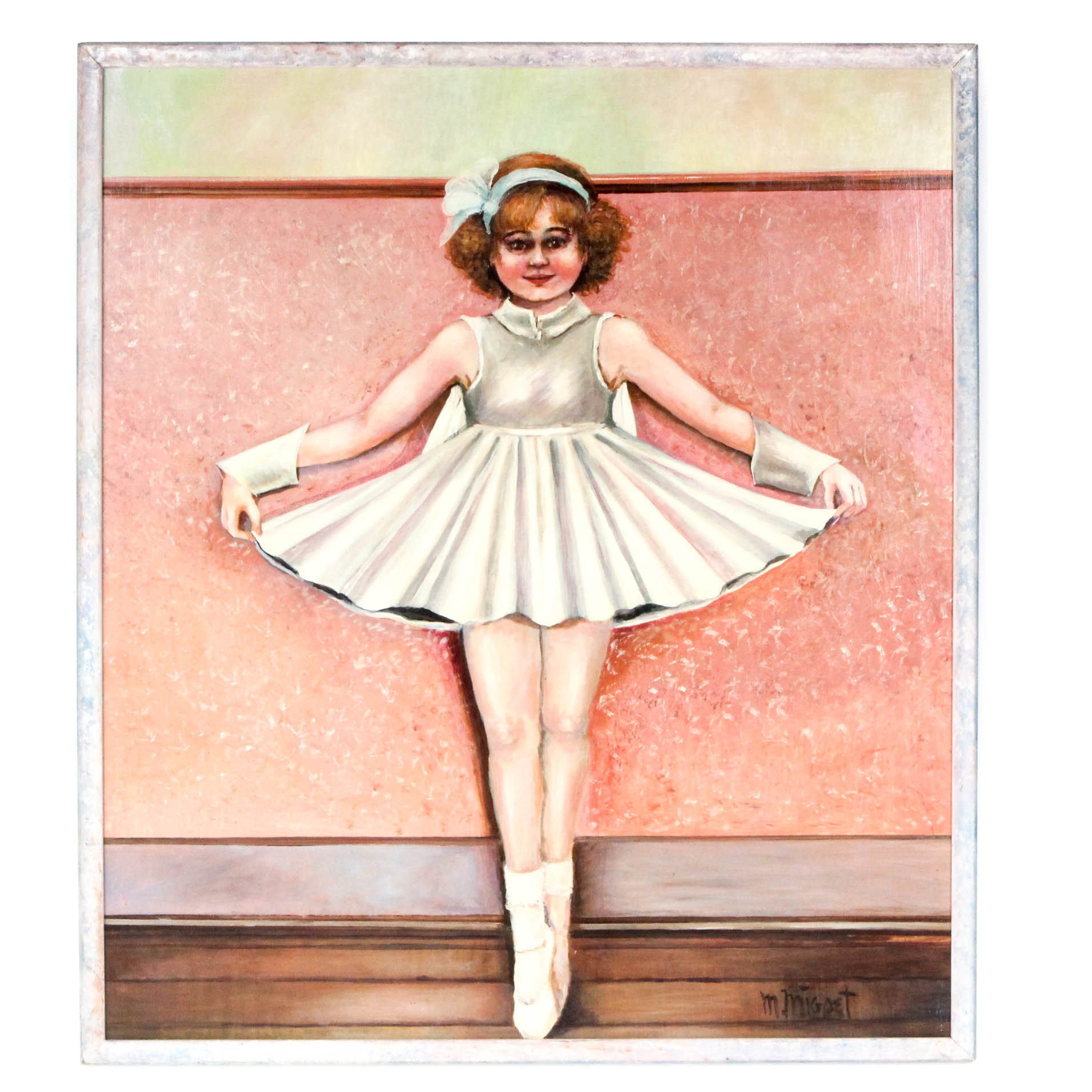 M. Migoet Oil Painting of Ballerina