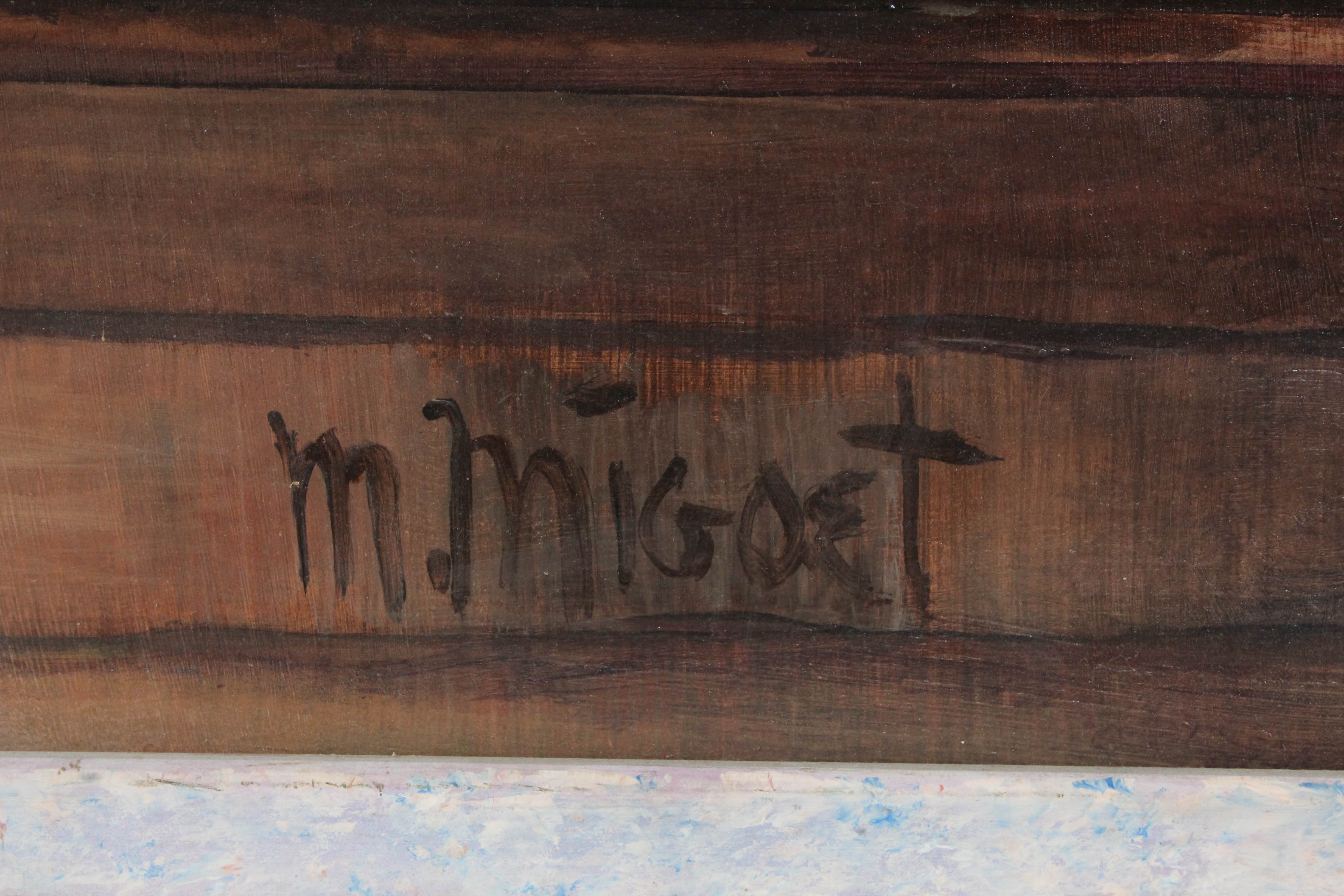 M. Migoet Oil Painting of Ballerina