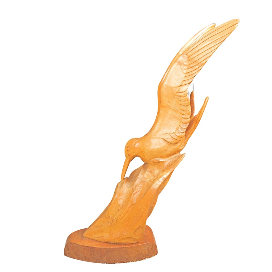 Wharton Lang Carved Wood Seagull