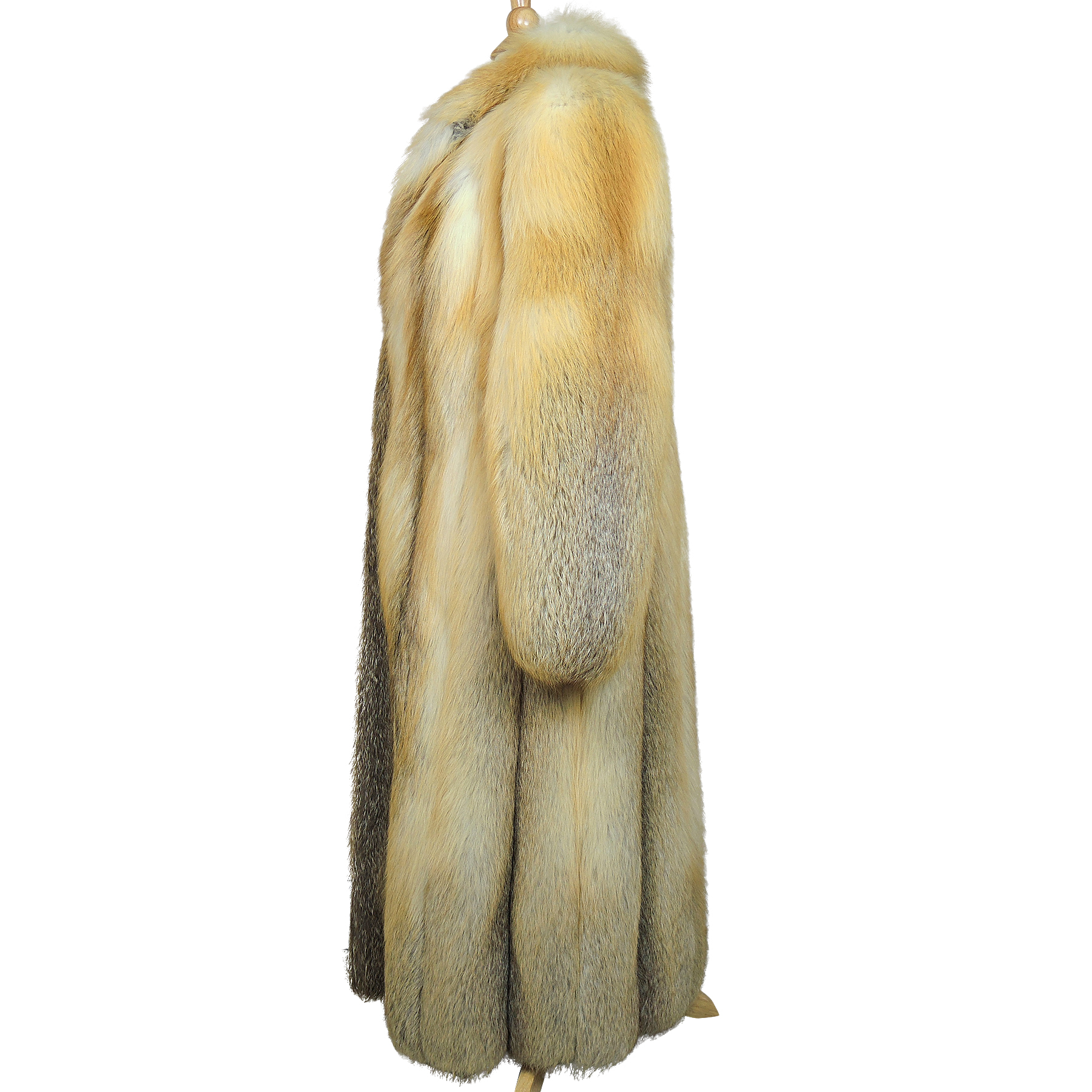Kotsovos Full-Length Red Fox Fur Coat