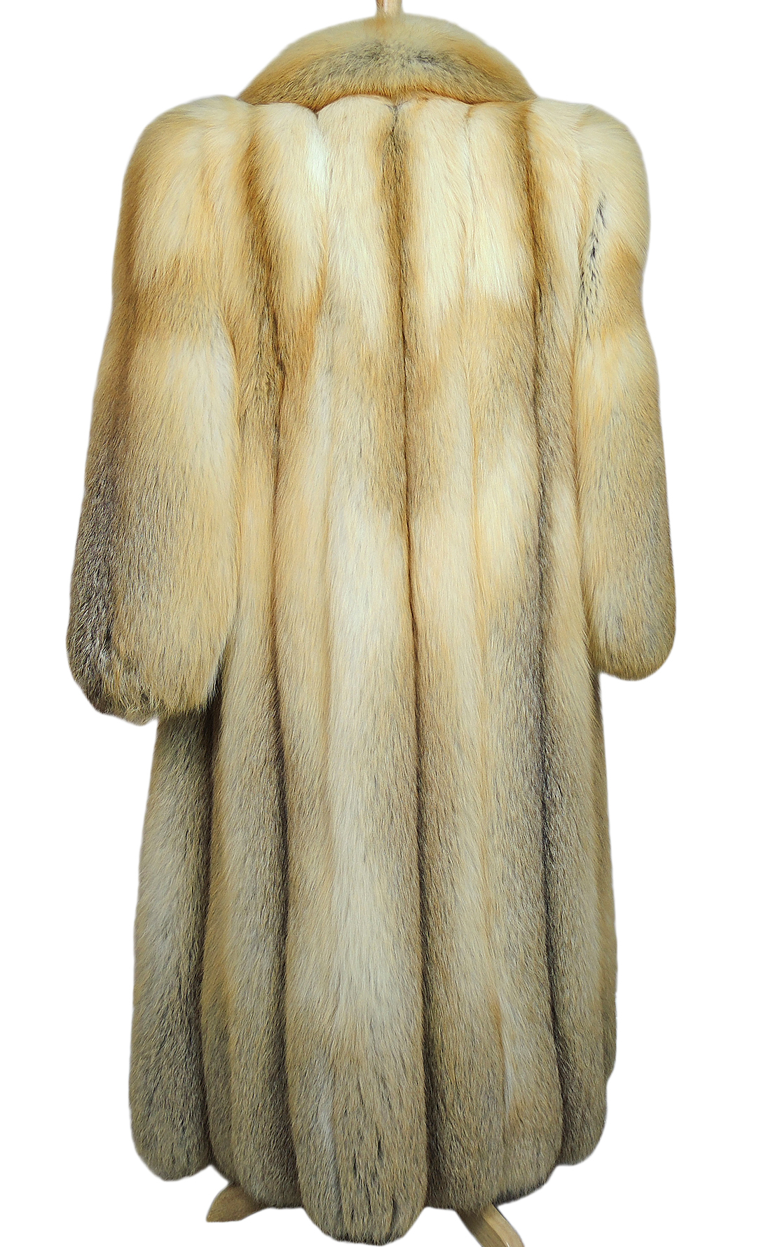 Kotsovos Full-Length Red Fox Fur Coat