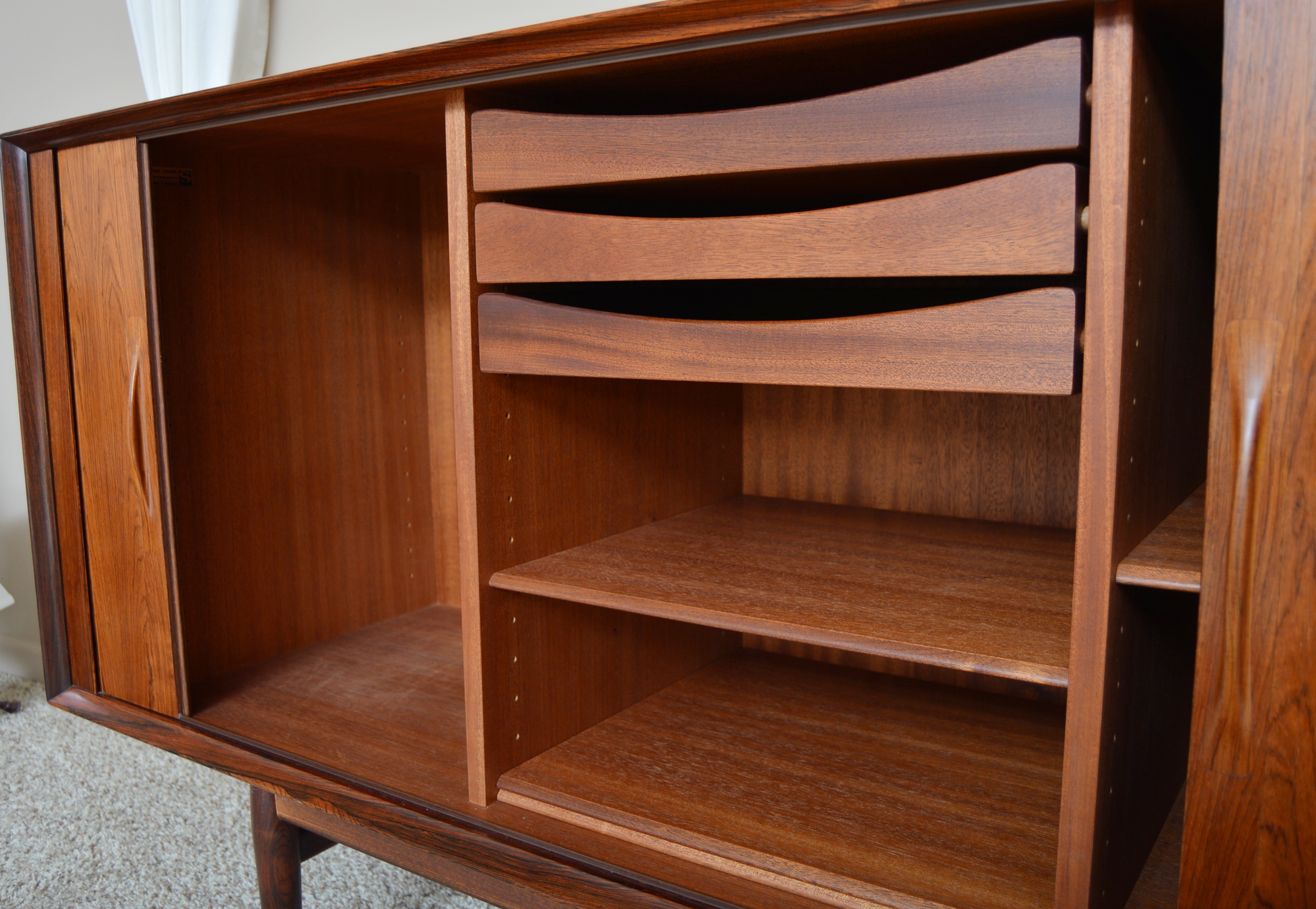 Mid Century Modern Arne Vodder for Sibast Danish Rosewood Sideboard