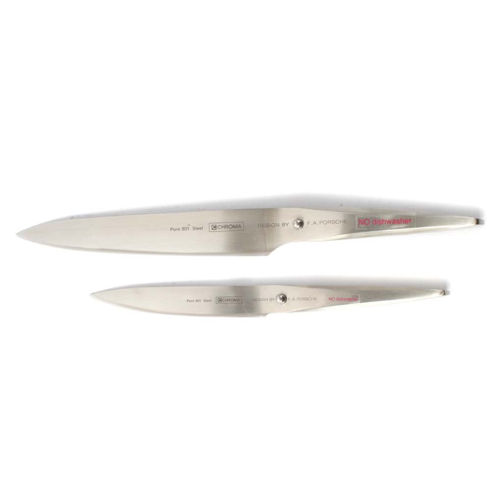 Chroma USA Type 301 Chef's and Slicing Knives Designed by F.A. Porche