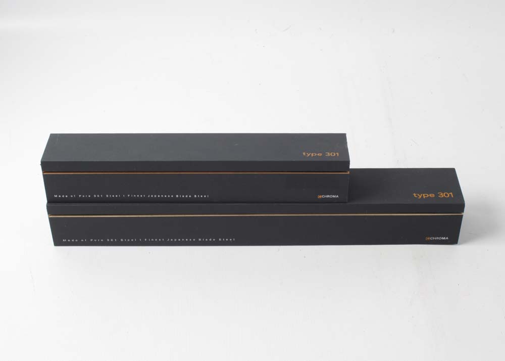 Chroma USA Type 301 Chef's and Slicing Knives Designed by F.A. Porche