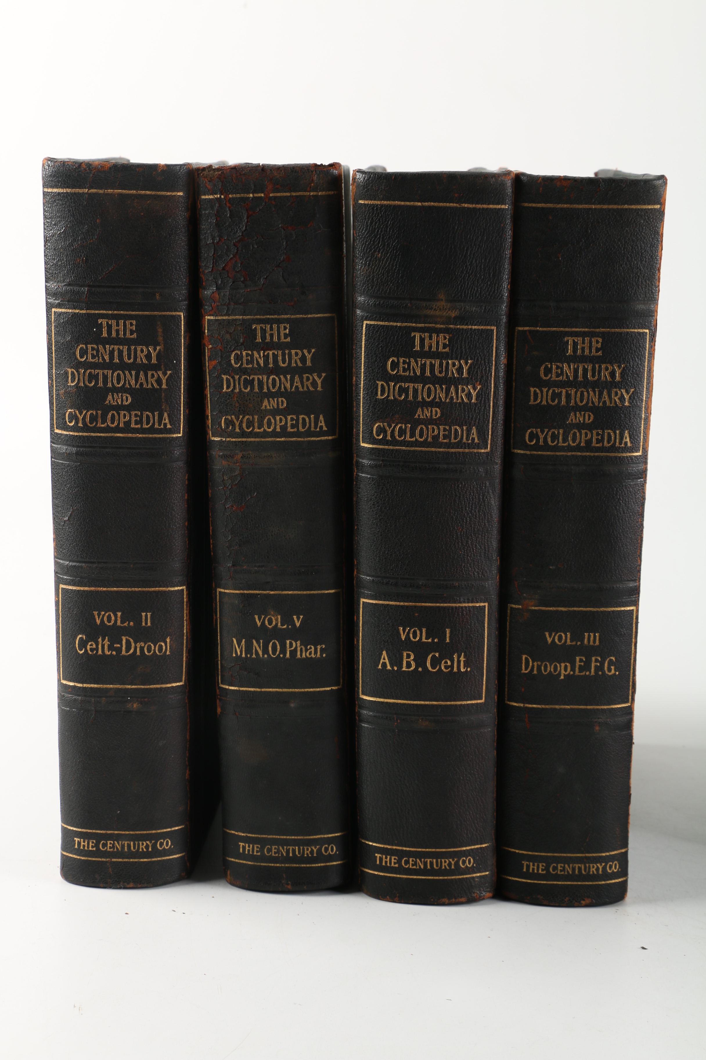 1904 Nine Volumes of "The Century Dictionary and Cyclopedia"