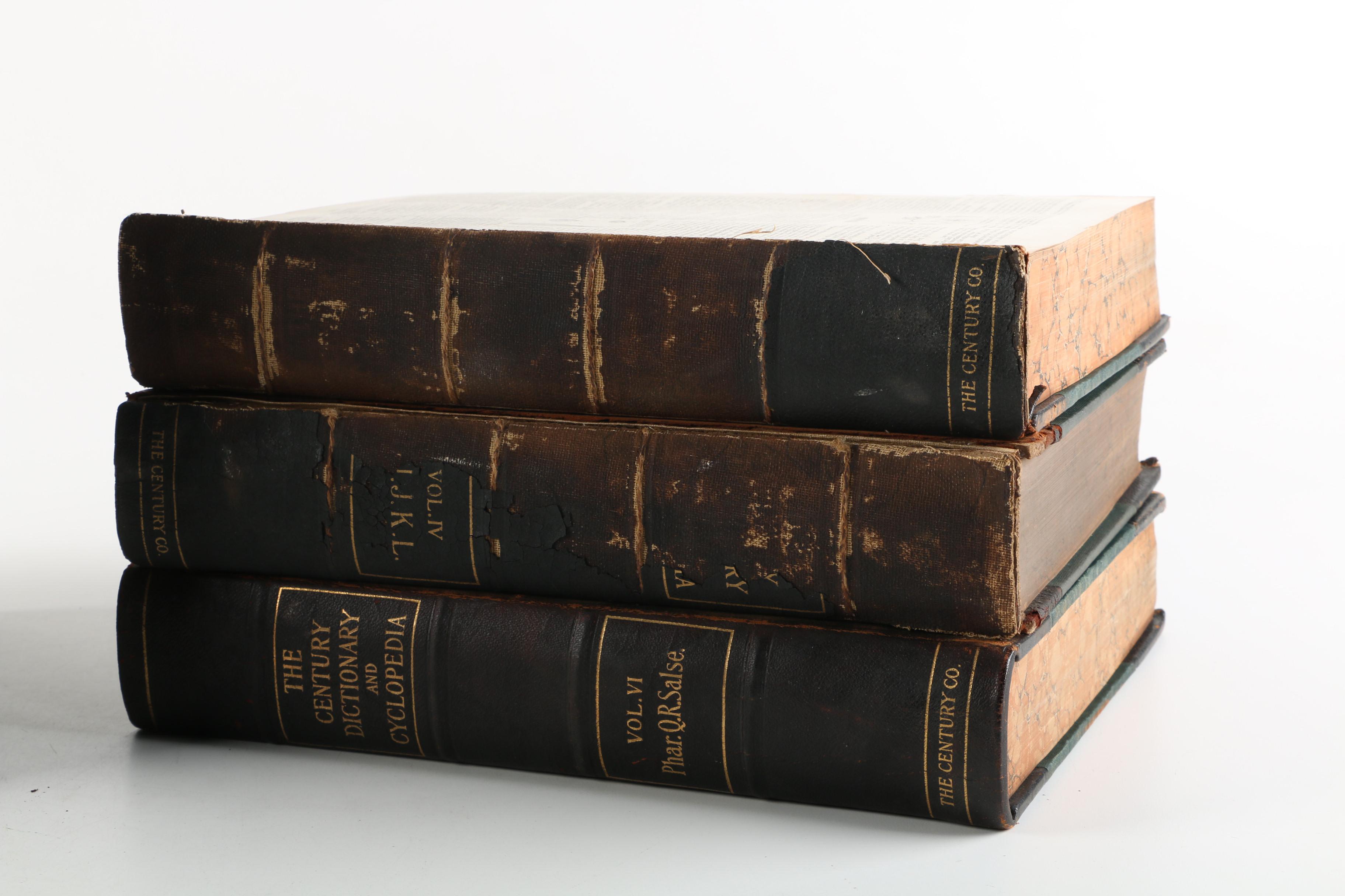 1904 Nine Volumes of "The Century Dictionary and Cyclopedia"
