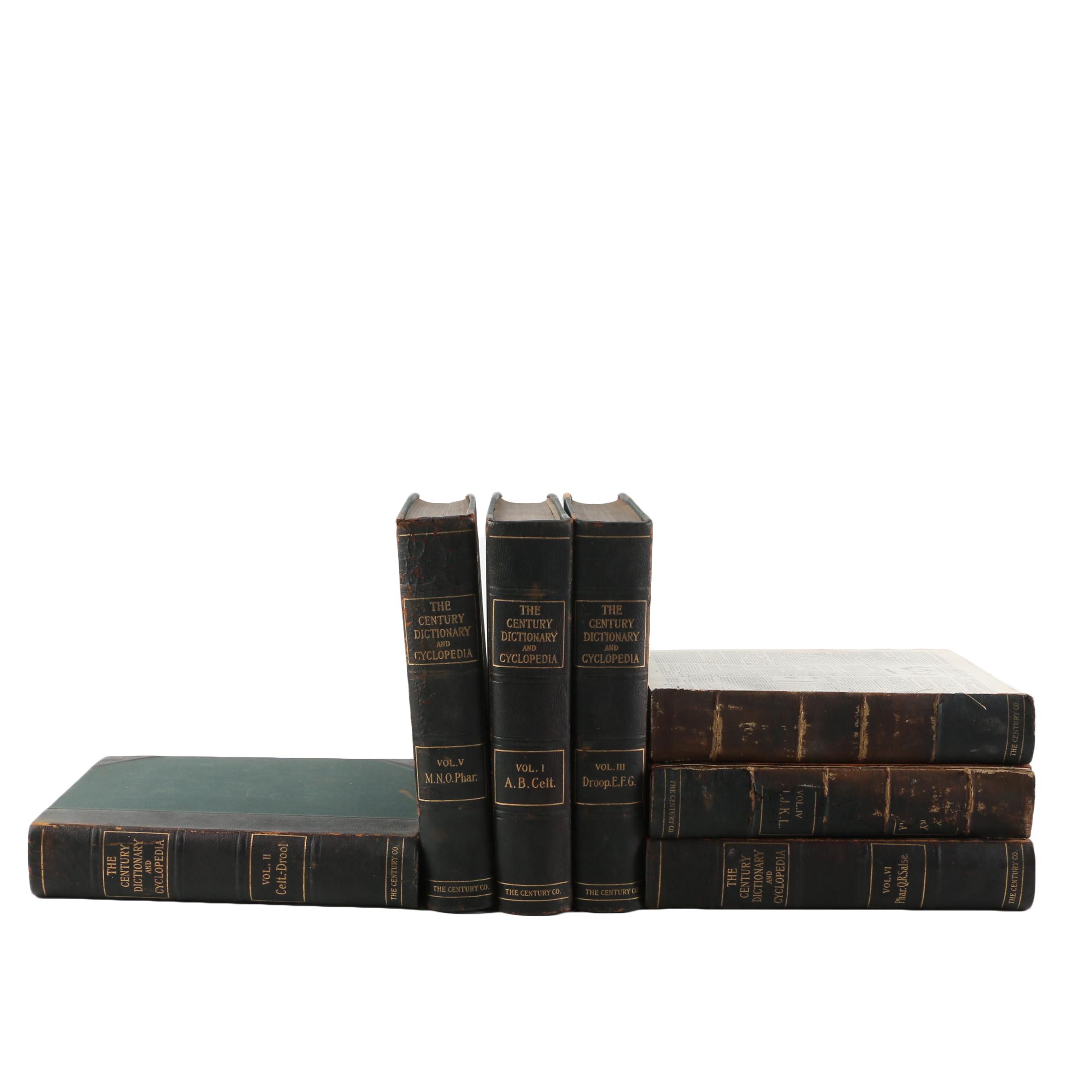 1904 Nine Volumes of "The Century Dictionary and Cyclopedia"