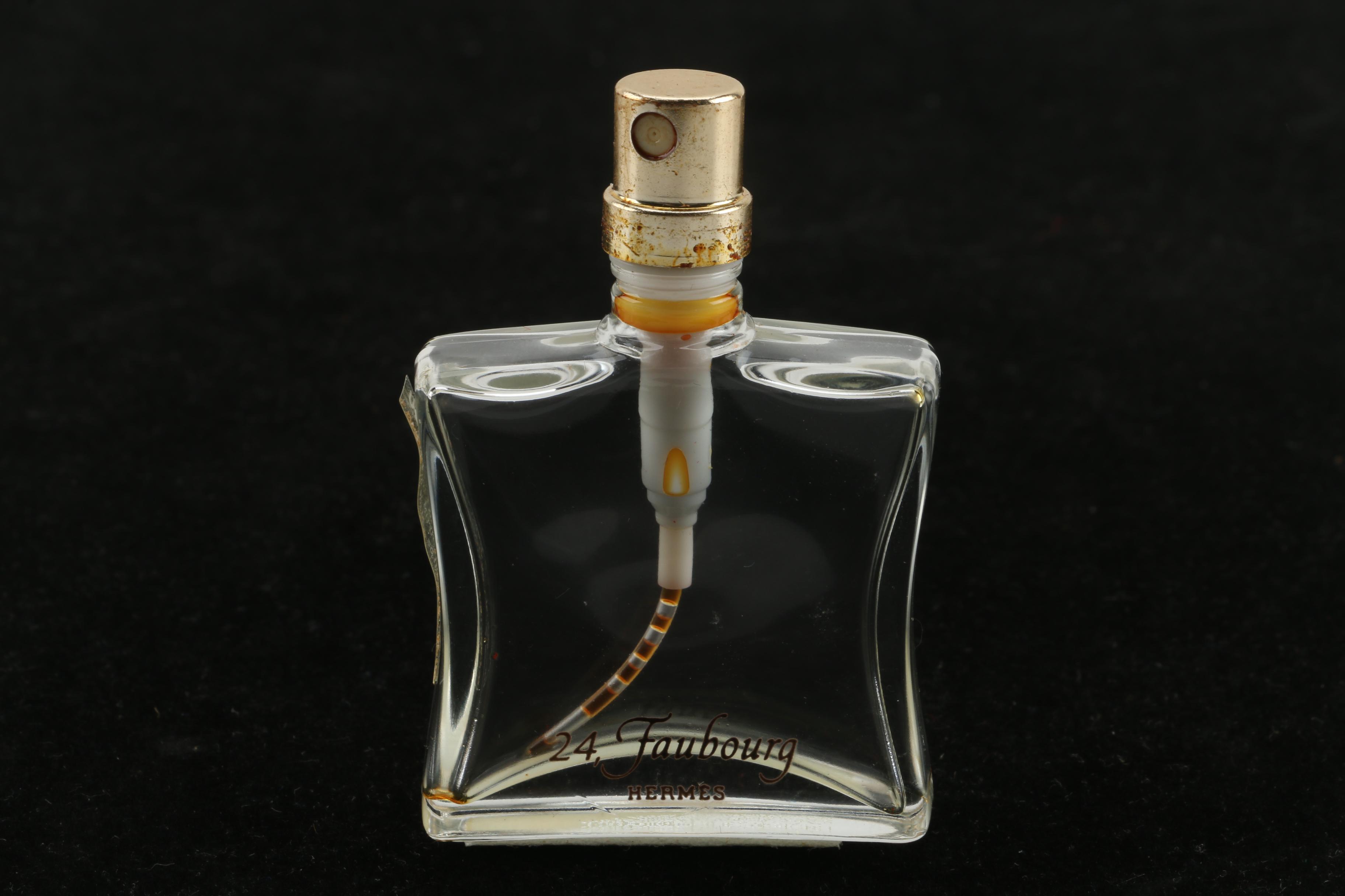 Hermès 24 Faubourg Perfume Bottle with Gold Tone Metal Case