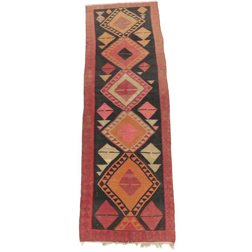 Vintage Handwoven Anatolian Wool Kilim