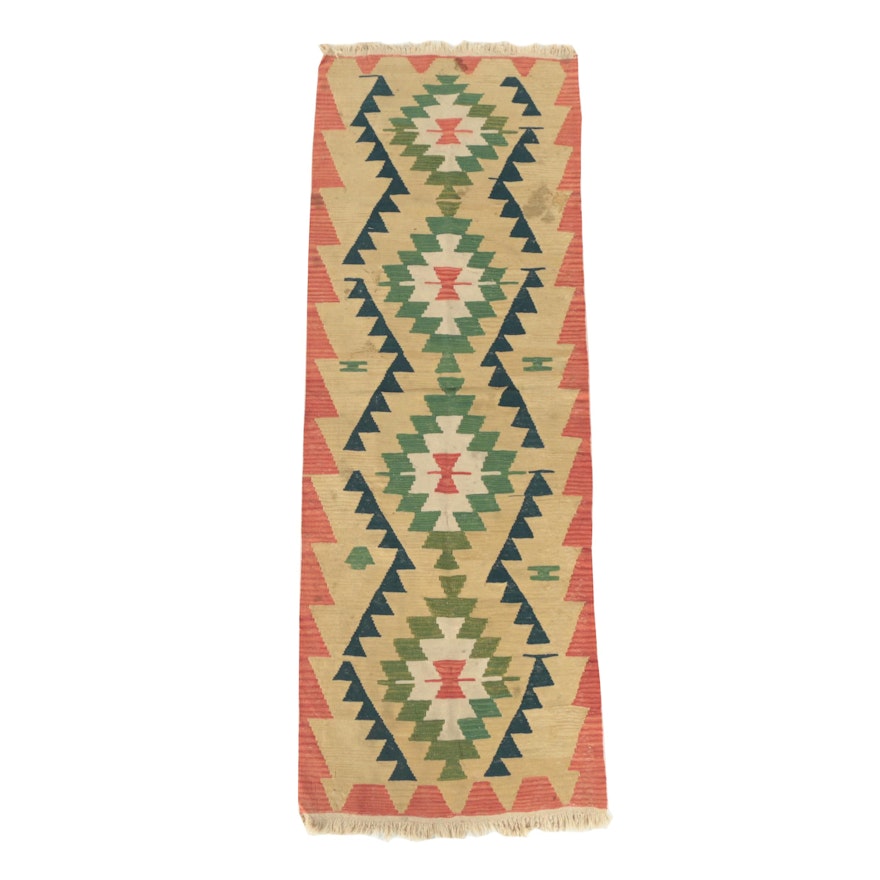 Handwoven Turkish Wool Kilim Runner