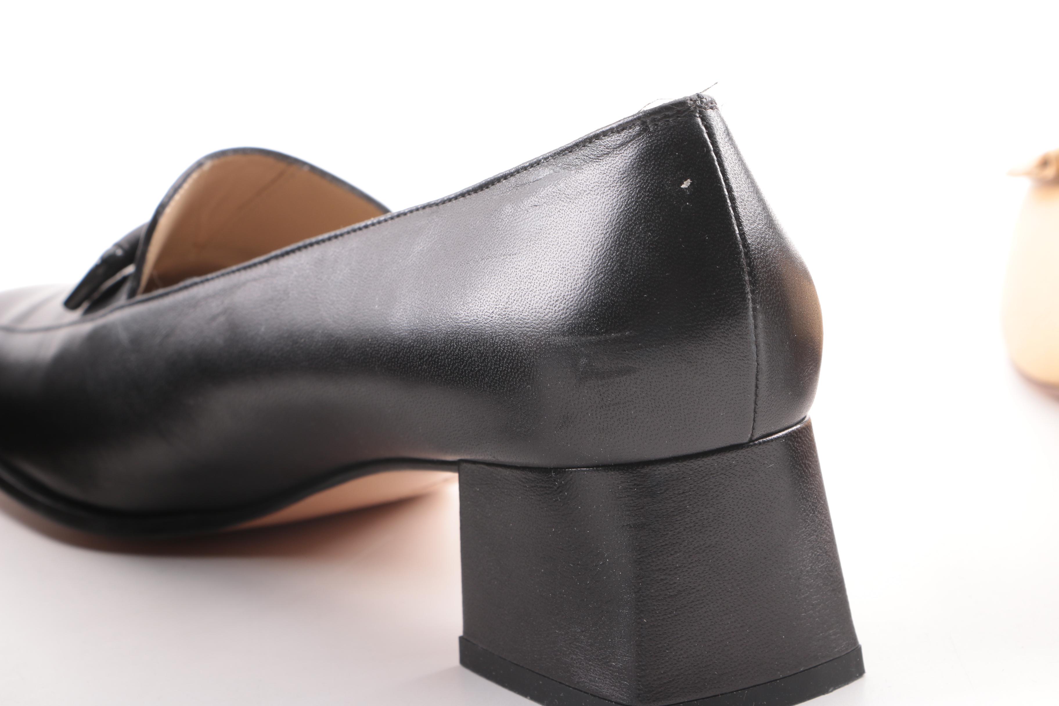 Salvatore Ferragamo and Stuart Weitzman Loafers and Low-Heeled Shoes