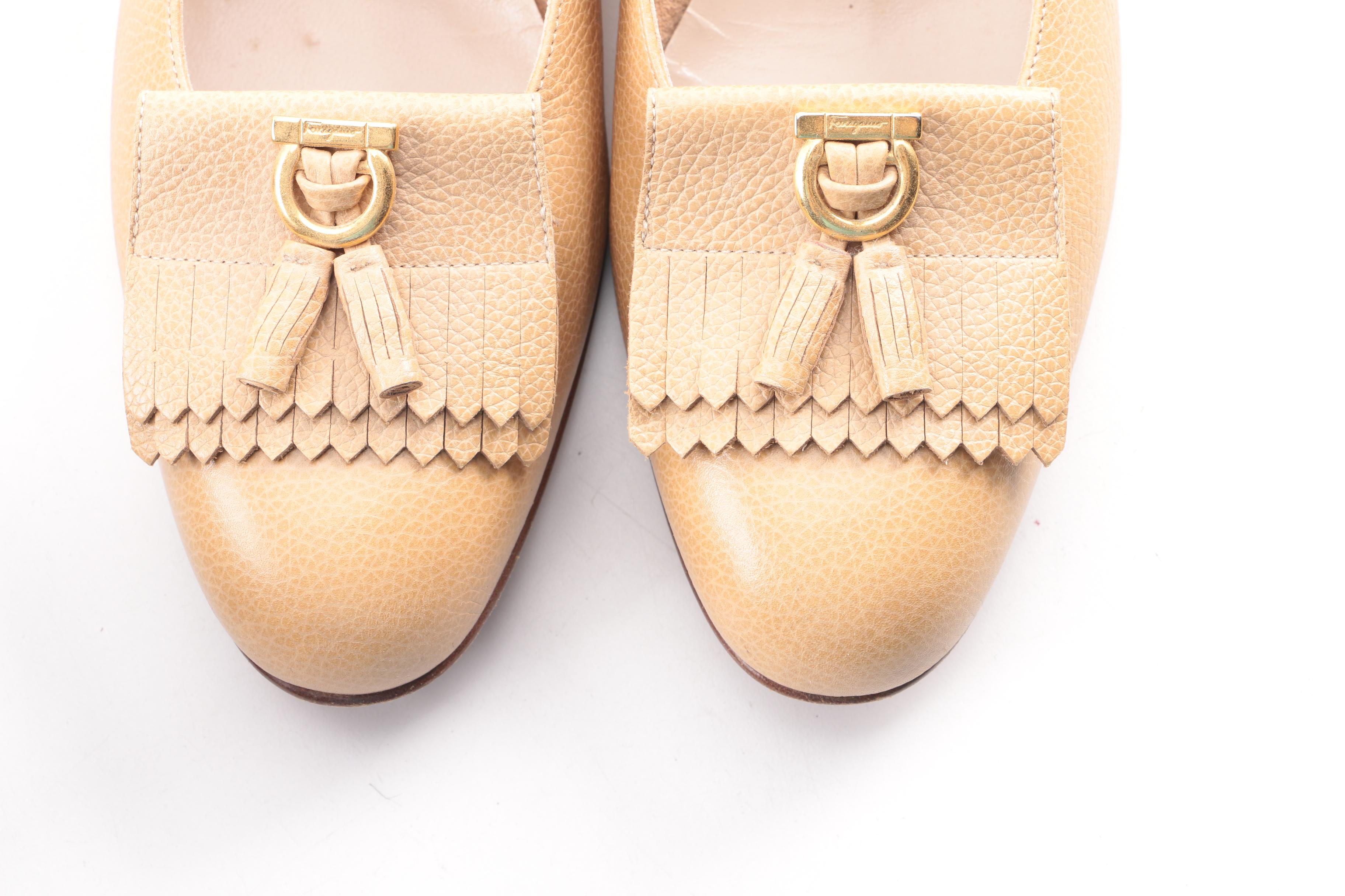 Salvatore Ferragamo and Stuart Weitzman Loafers and Low-Heeled Shoes