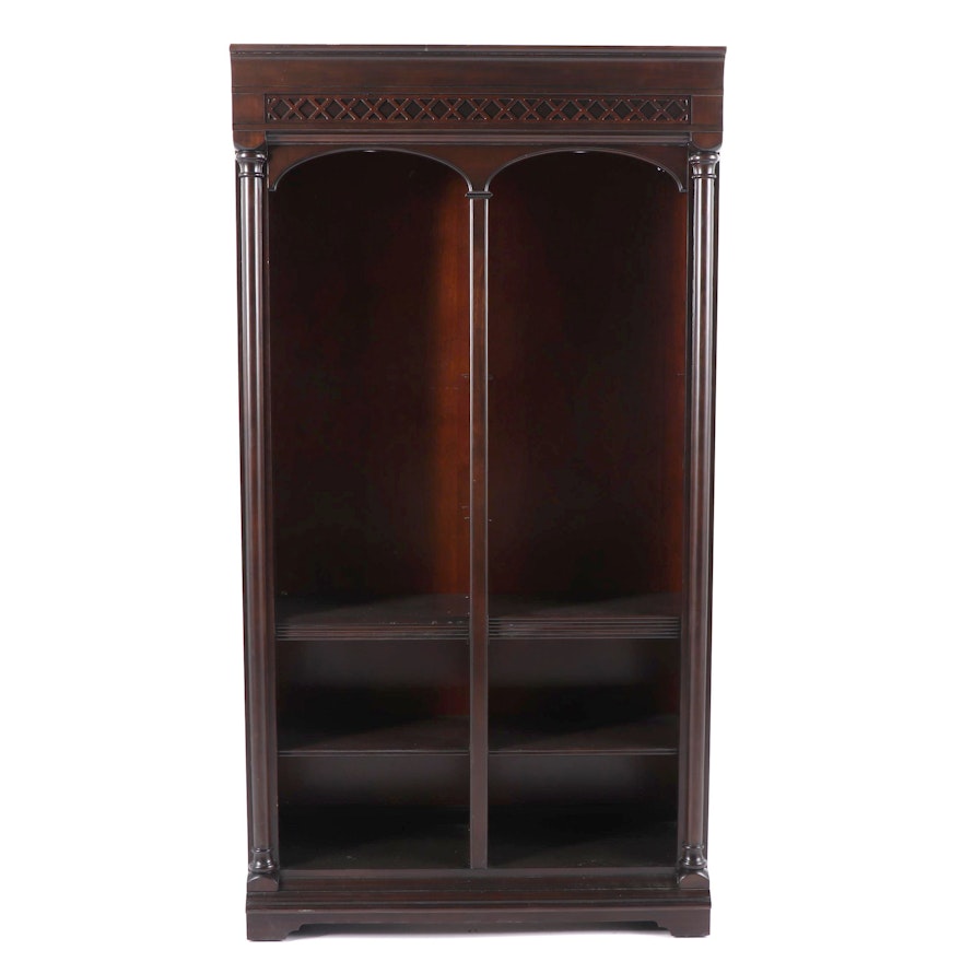 Neoclassical Style Illuminated Bookcase