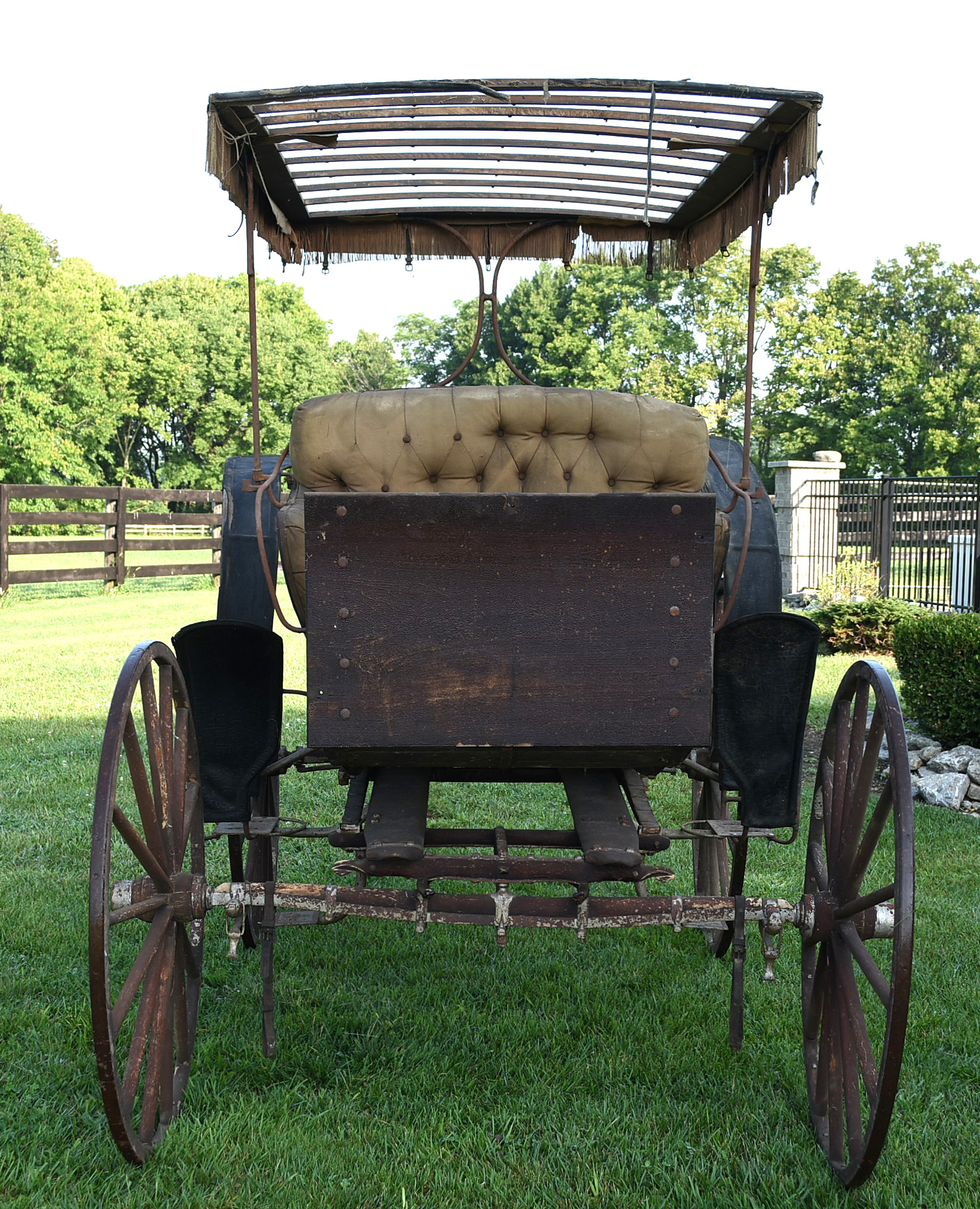 Late 19th Century Horse Drawn Buggy Glen Falls Buckboard Surrey For Restoration