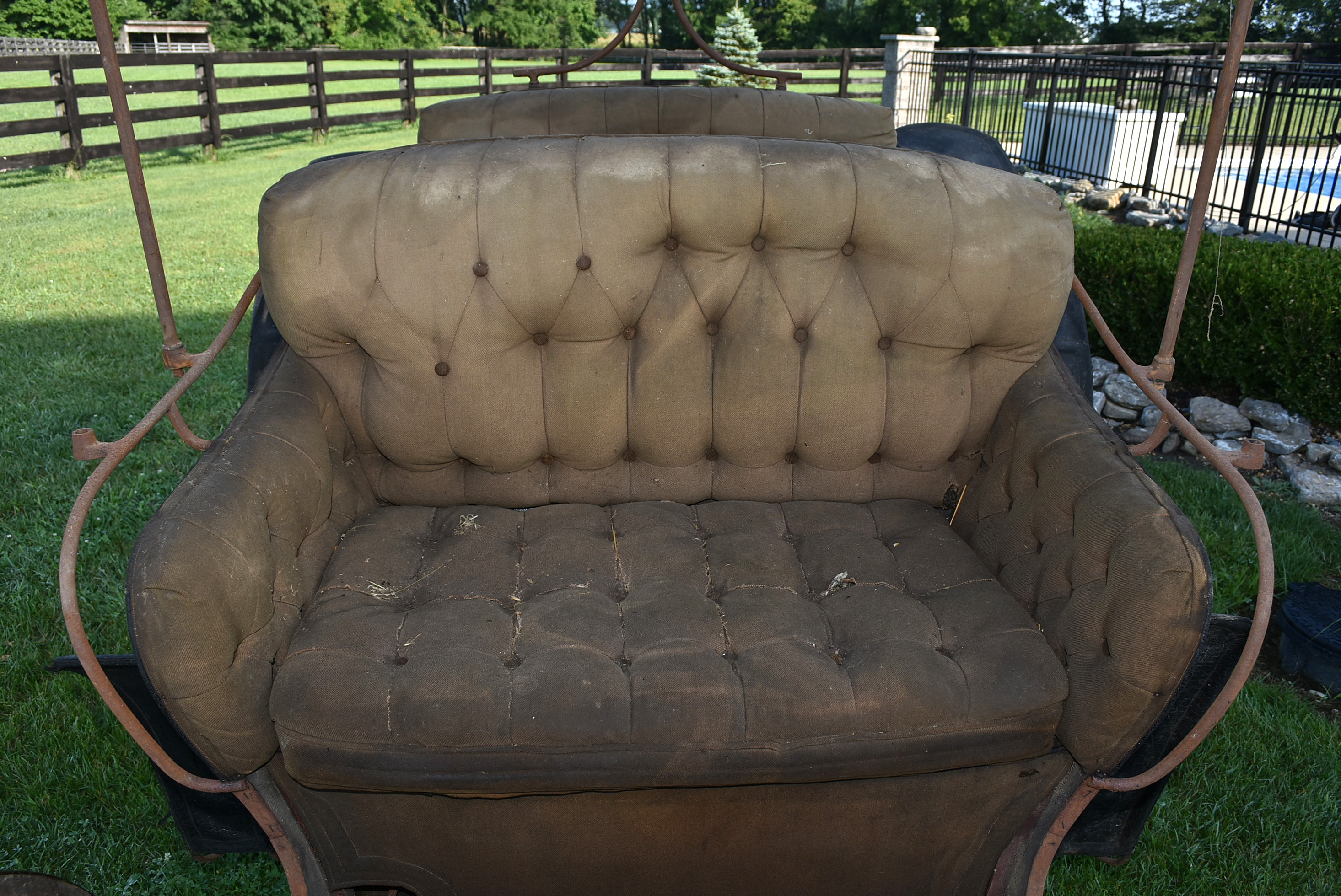 Late 19th Century Horse Drawn Buggy Glen Falls Buckboard Surrey For Restoration