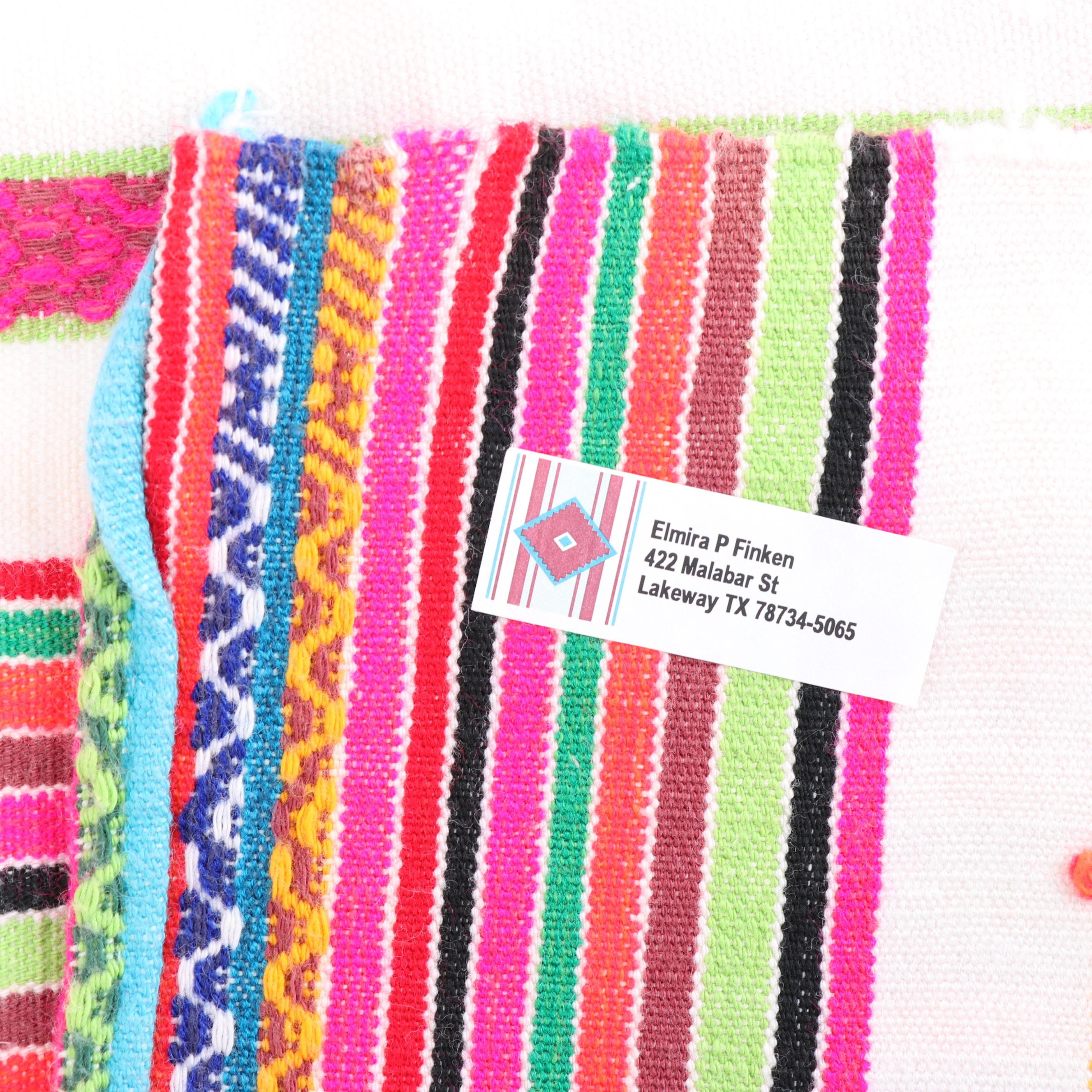 Indonesian Ikat Tablecloth with Textiles, Pillow Fronts, and Purse