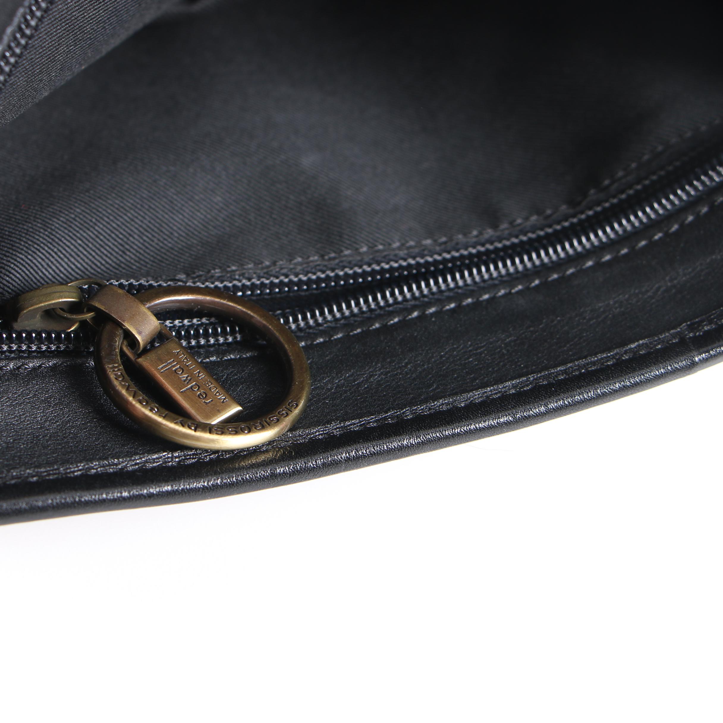 Sissirossi by Redwall Dyed Leopard Print Pony Hair and Leather Clutch