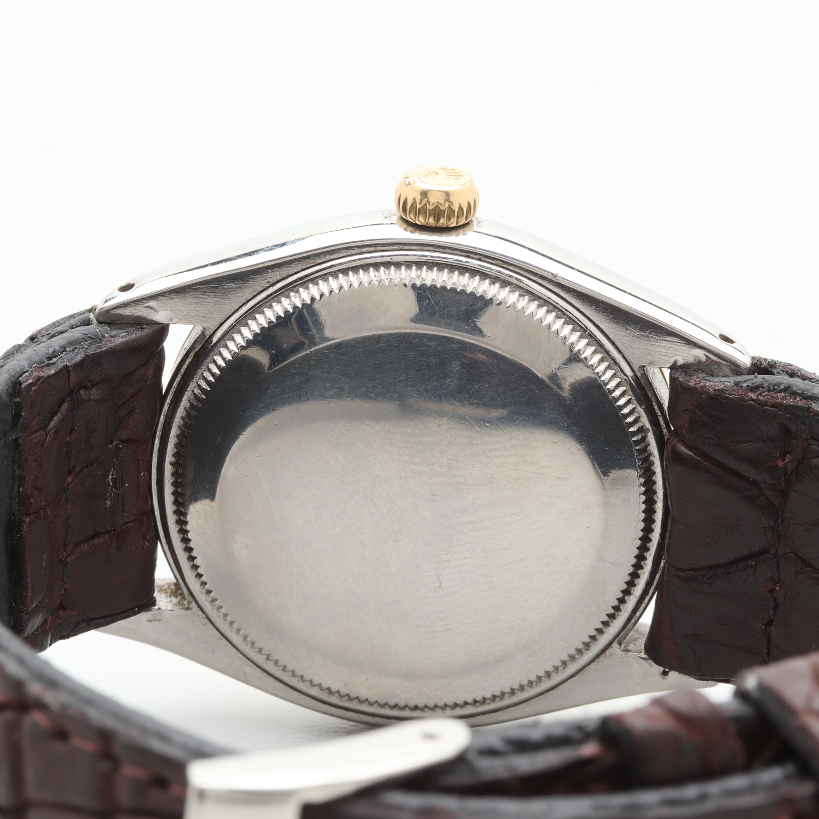 Vintage Rolex Oyster Perpetual Stainless Steel and 14K Yellow Gold Watch