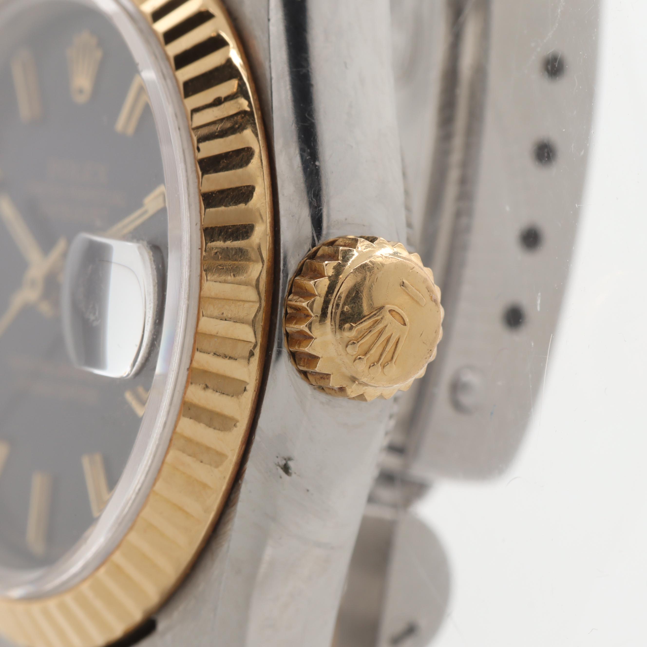 Circa 1989 Rolex Datejust 18K Gold and Stainless Steel Watch