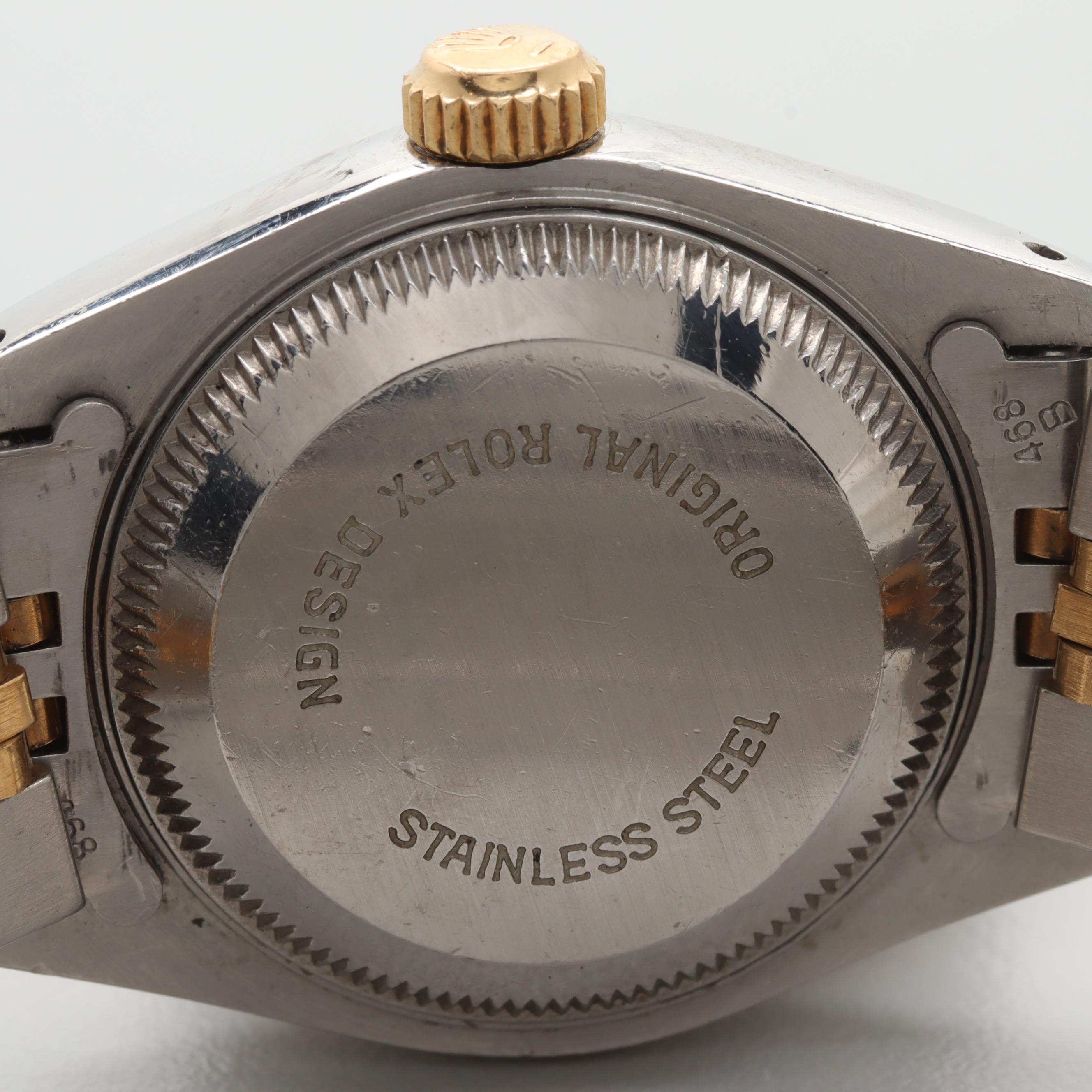 Circa 1989 Rolex Datejust 18K Gold and Stainless Steel Watch