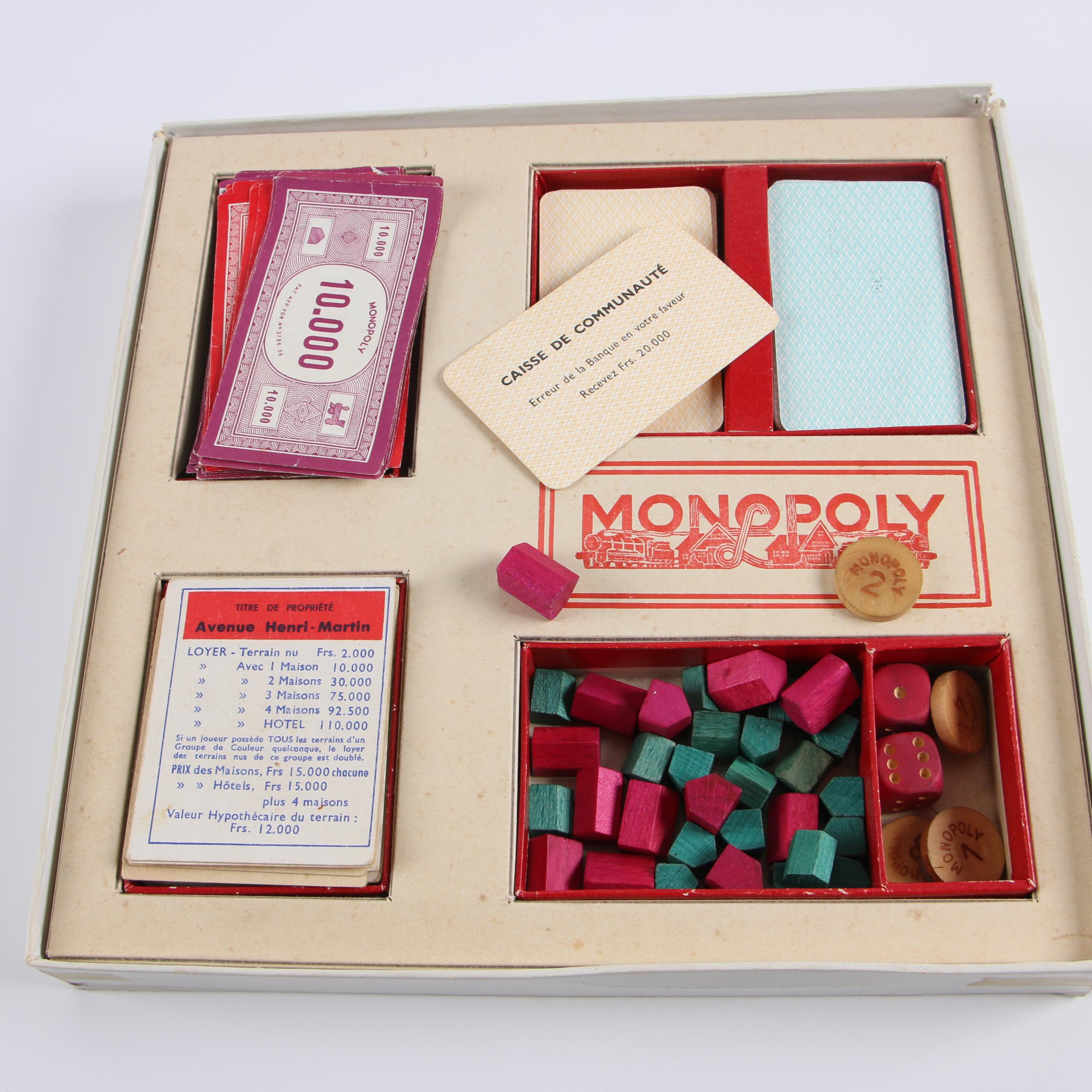 1950s French Edition and Popular Edition Monopoly Games