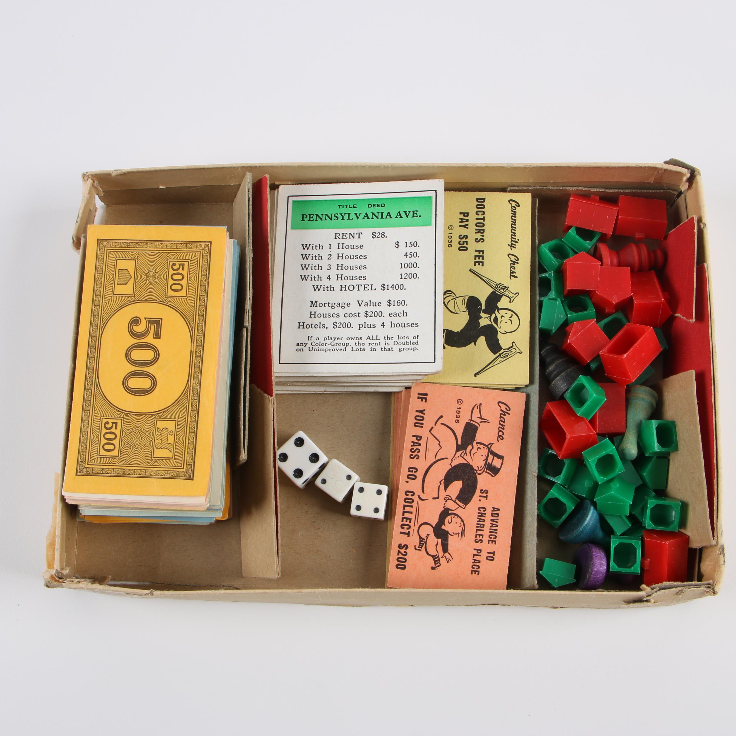 1950s French Edition and Popular Edition Monopoly Games