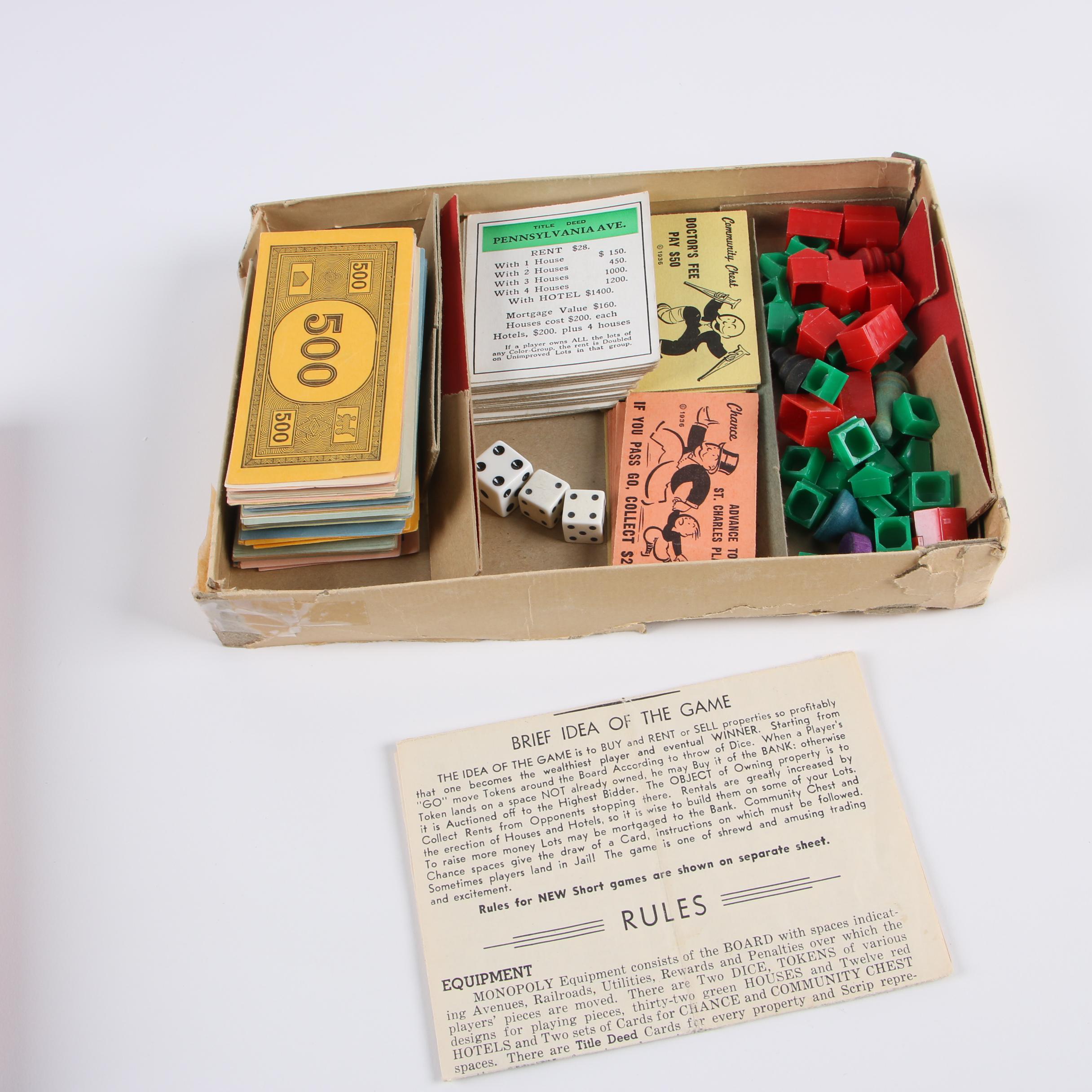 1950s French Edition and Popular Edition Monopoly Games