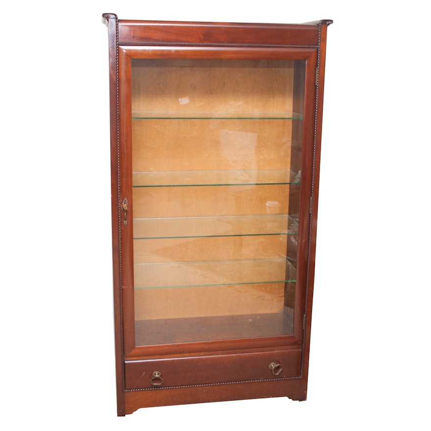 Regency Style Mahogany Display Cabinet, Mid-20th Century