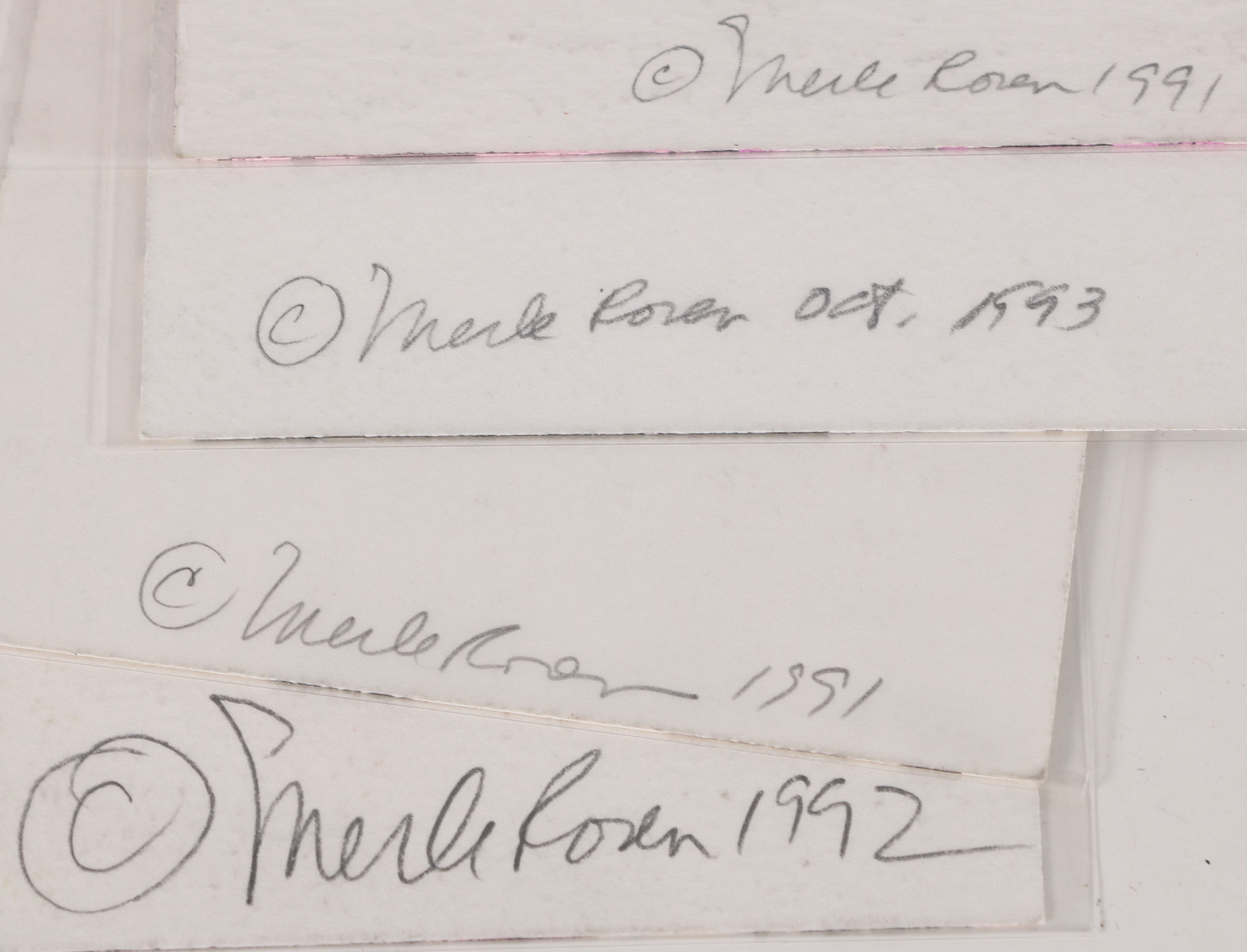 Merle Rosen Mixed Media Figure Paintings