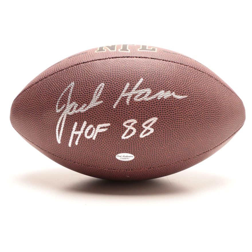 Jack Ham Signed Football  COA