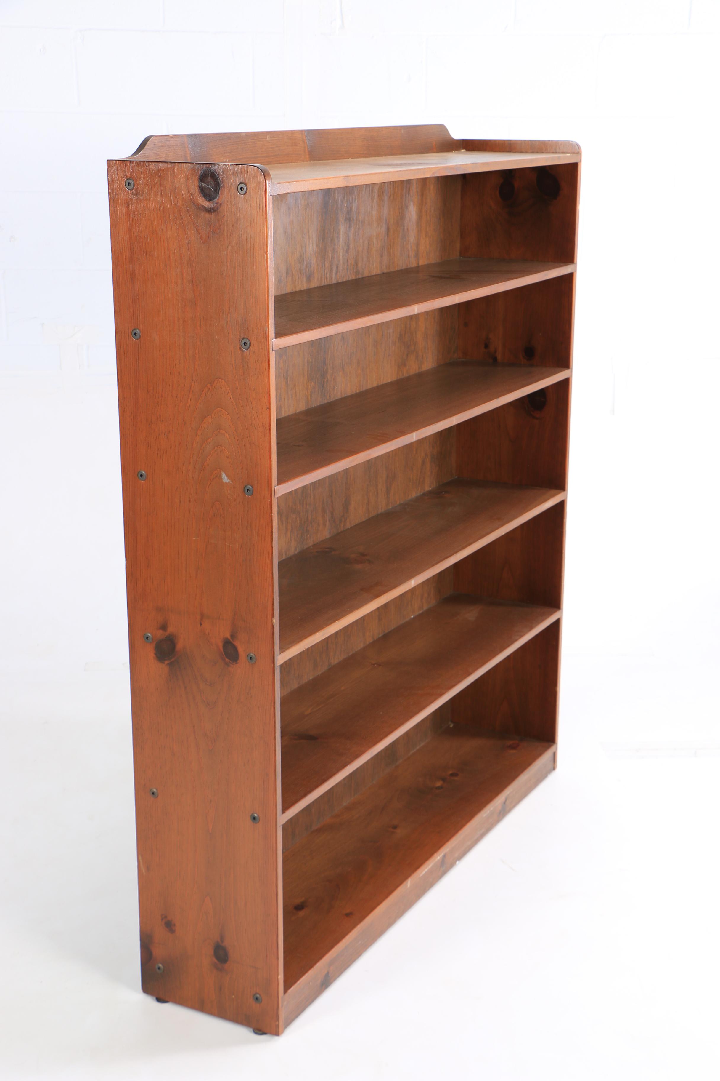 Stained Pine Bookcase