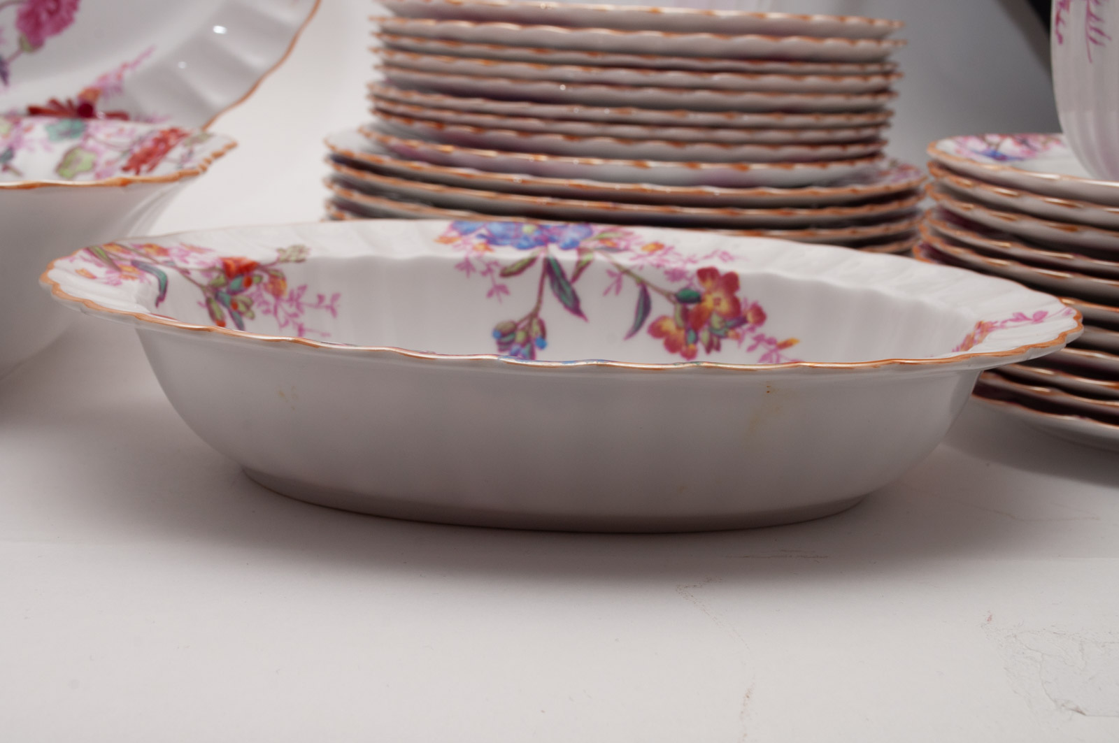 Vintage Spode Copeland "Chelsea Garden" Bone China Dinnerware