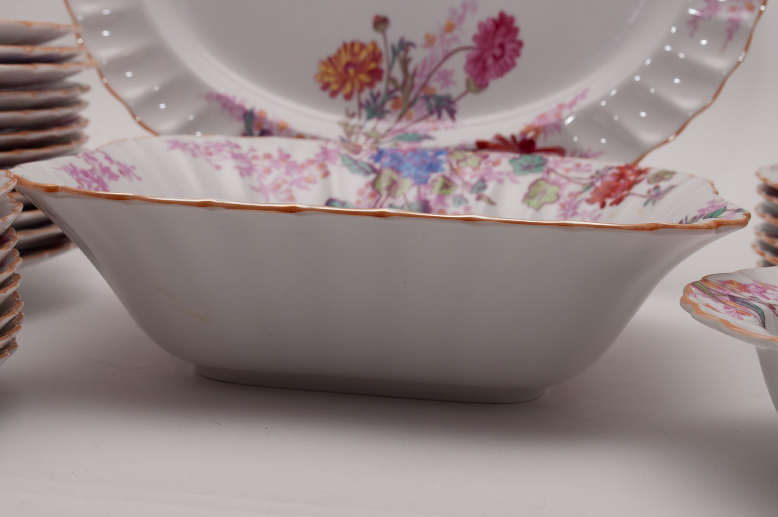 Vintage Spode Copeland "Chelsea Garden" Bone China Dinnerware