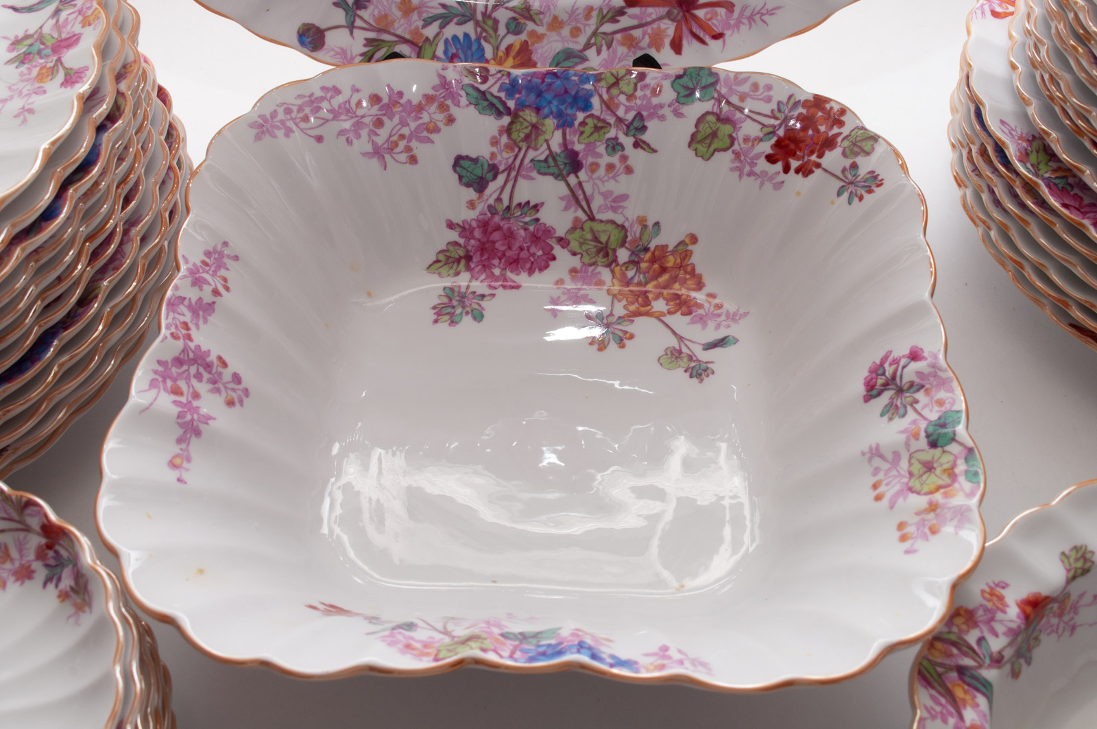 Vintage Spode Copeland "Chelsea Garden" Bone China Dinnerware