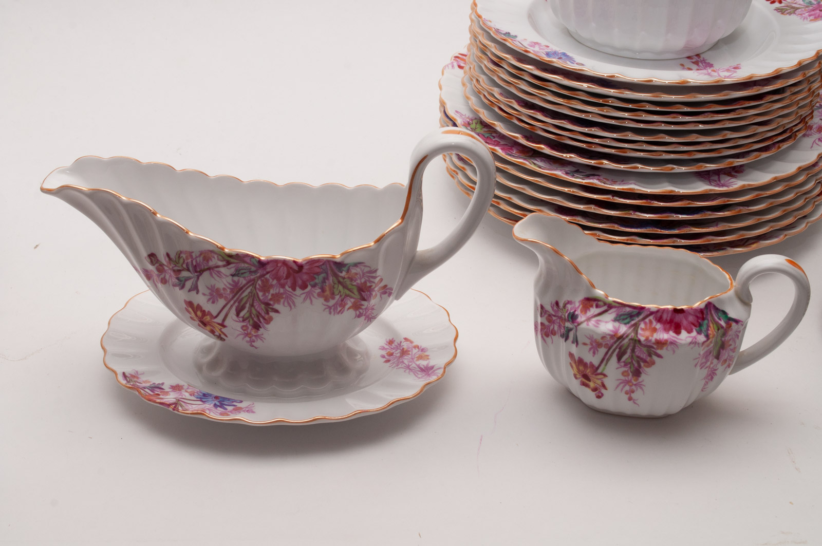 Vintage Spode Copeland "Chelsea Garden" Bone China Dinnerware